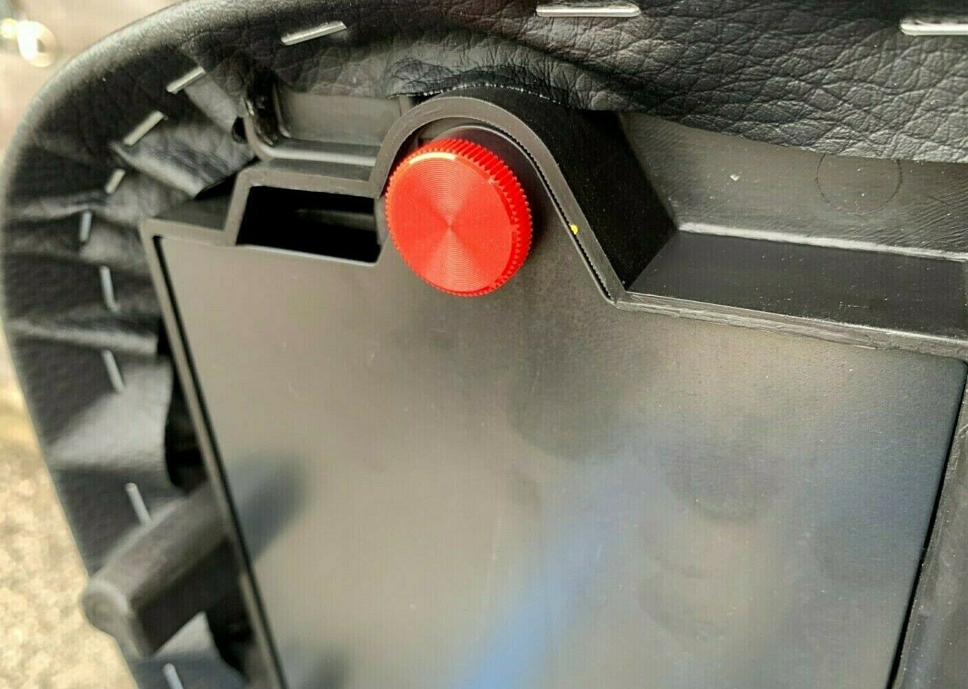 Honda Ruckus Underseat Stainless Steel Cubby Thumb Screw in Red, Yellow or Black