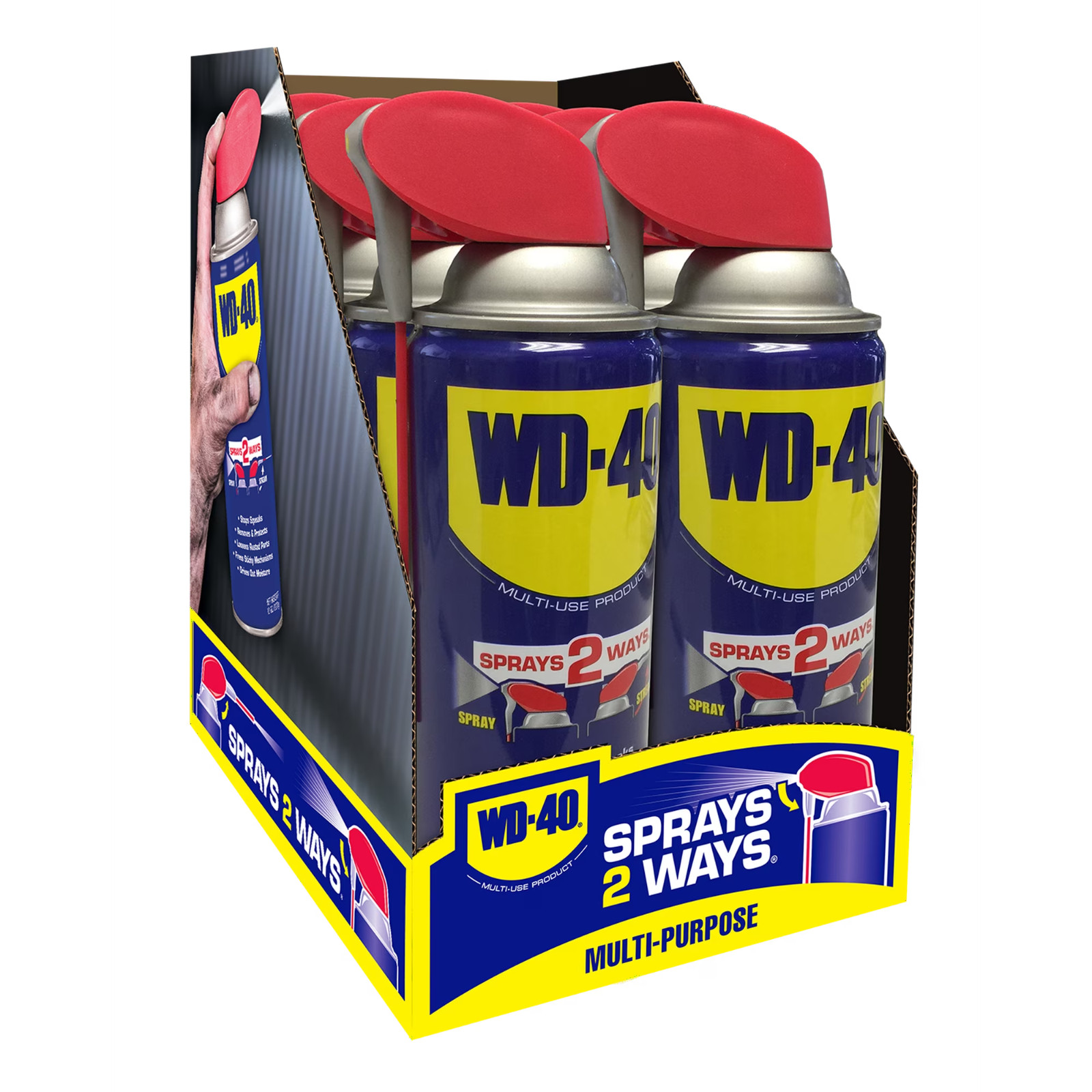 (6 pack) Classic WD-40 Formula, Multi-Use Product with Smart Straw Sprays 2 Ways