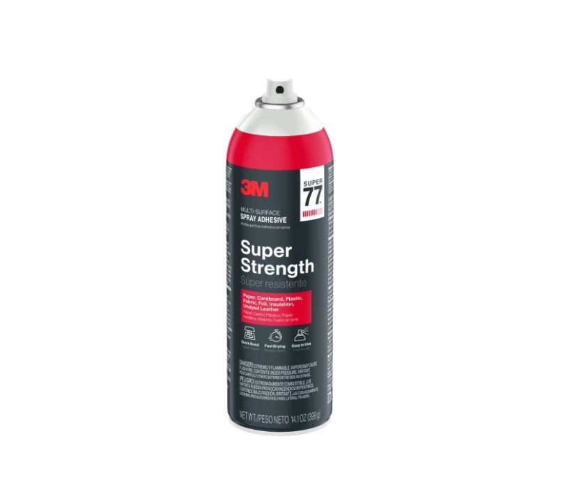 3M Super 77 Multi-Surface Spray Adhesive, Glue, Fabrics, Crafts, 14.1 oz