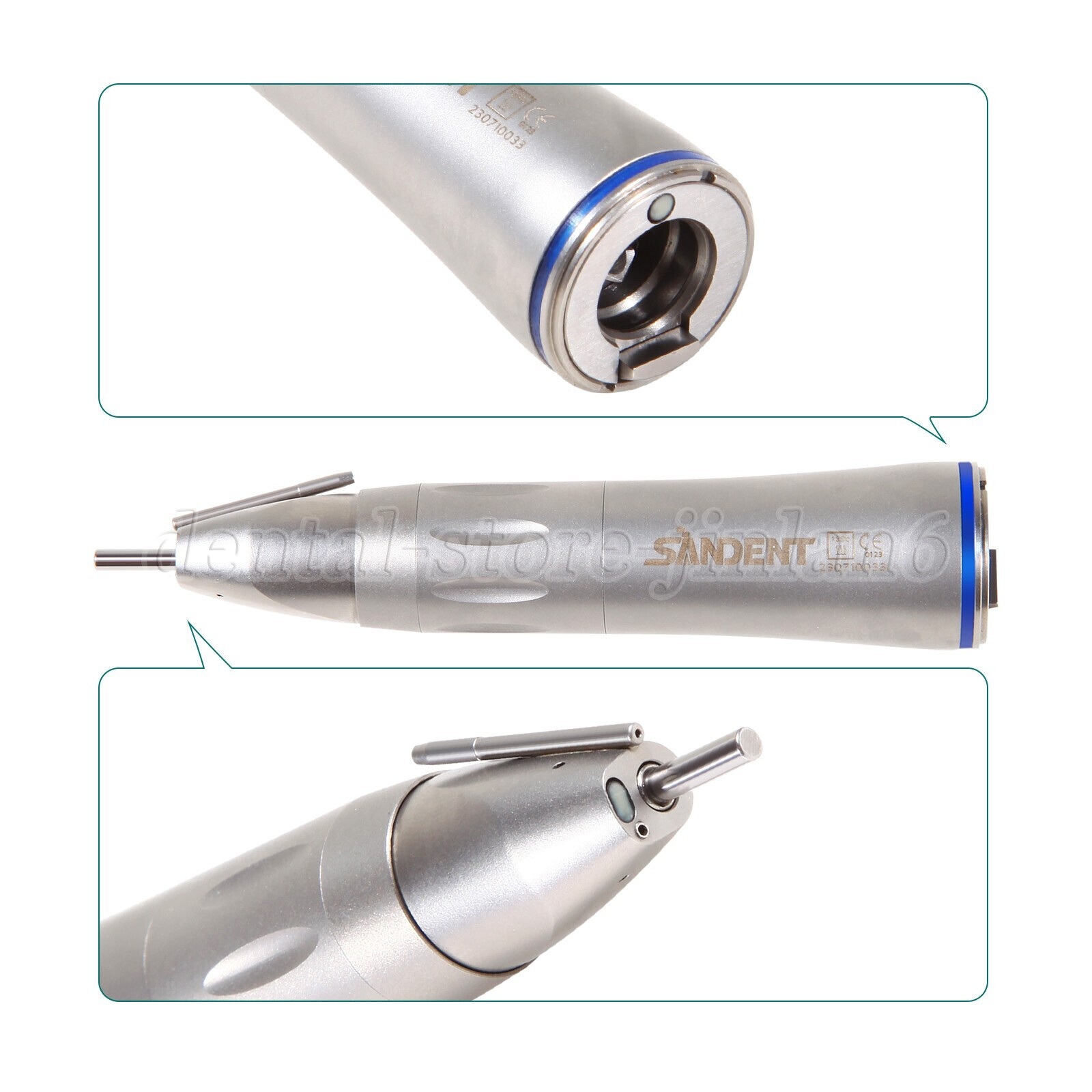 Dental 1:1 LED Fiber Optic Low Speed External Straight Surgical Handpiece COXO