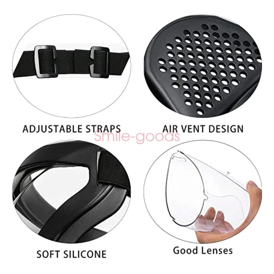 Anti-Fog Safety Face Mask Dust Splash Resistant Cycling Work Grinding Shield
