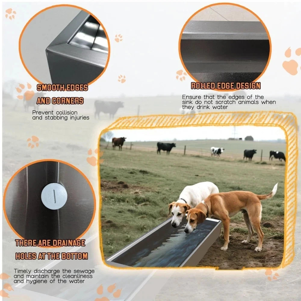 Automatic Livestock Water Trough Animal Stainless Steel Larger Automatic Wate…