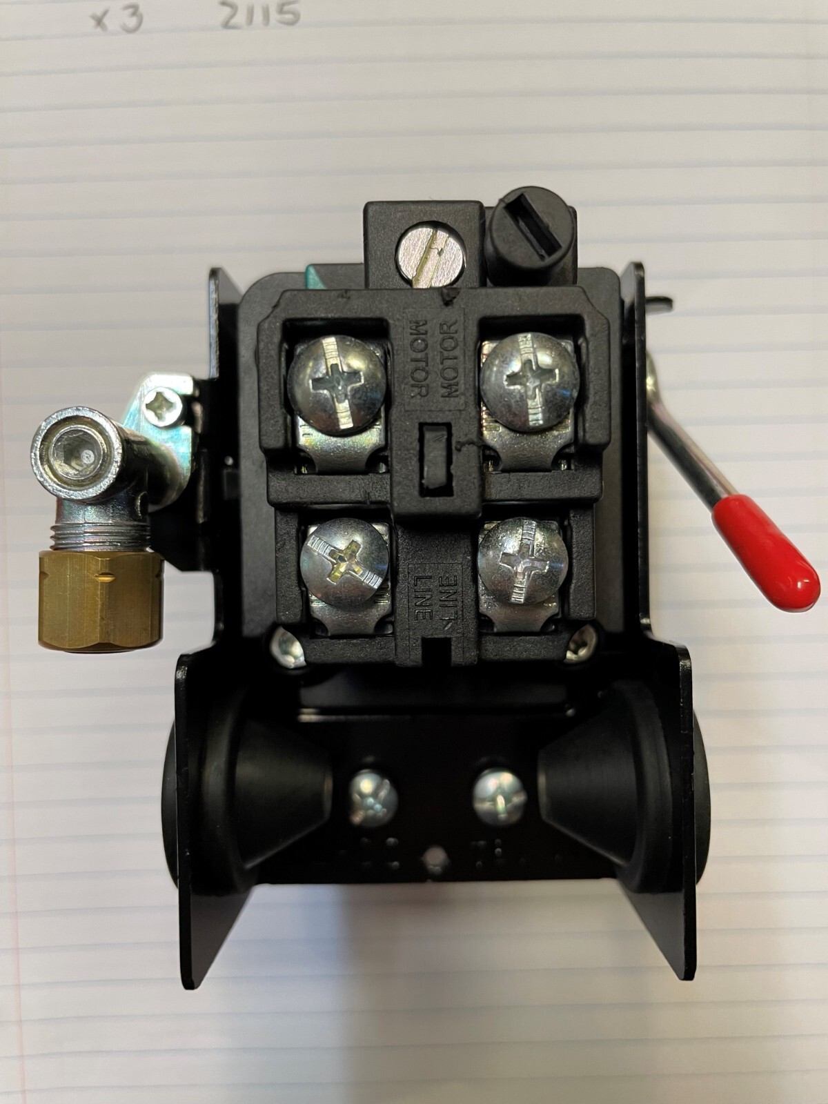 SENCO 3Y30WS002 PRESSSURE SWITCH 90 DEGREE UNLOADER 4 PORT 95 PSI ON 125 OFF