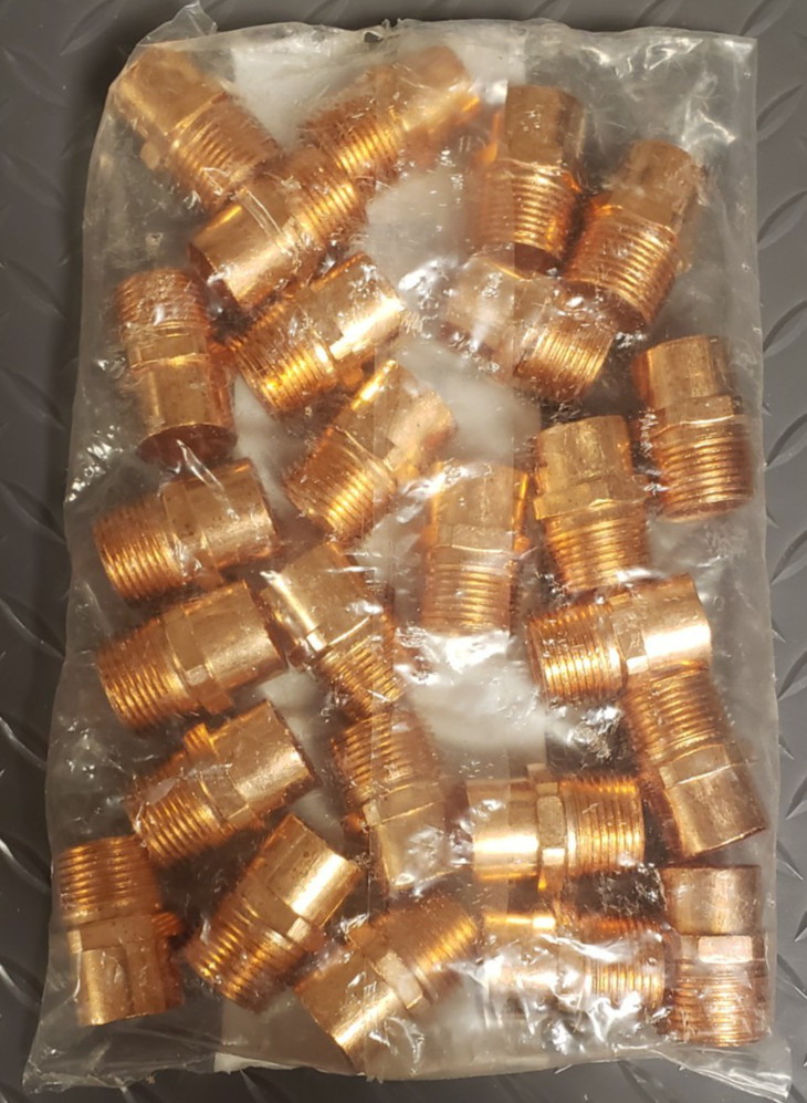 Nibco Copper Male Adapter 3/4″ CxM 7/8 OD X 3/4MNPT 9030950 NEW Qty.- 25