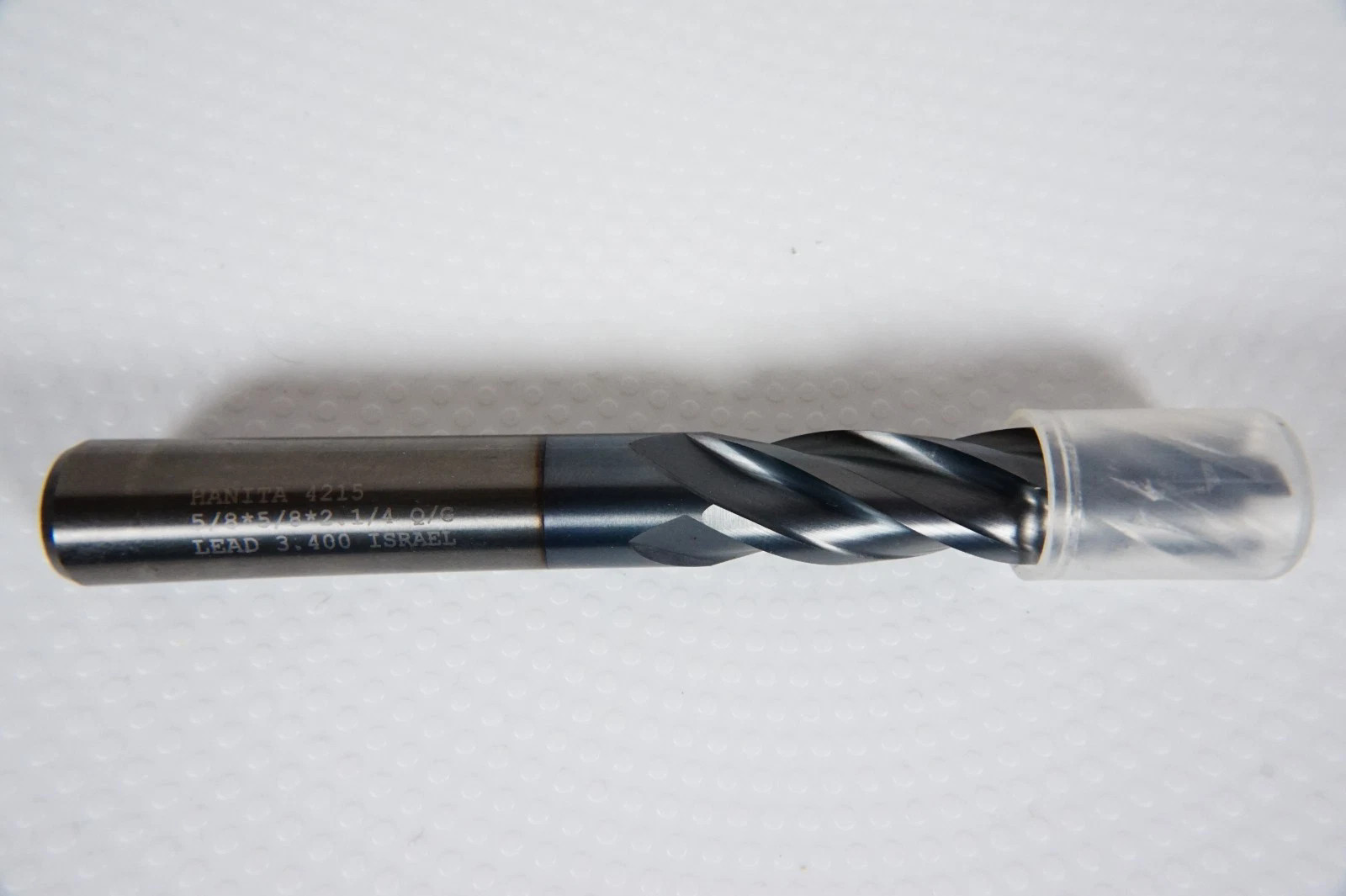 4 Flute 5/8″ x 2-1/4″ x 5″ Variable Helix Solid Carbide End Mill – TiALN