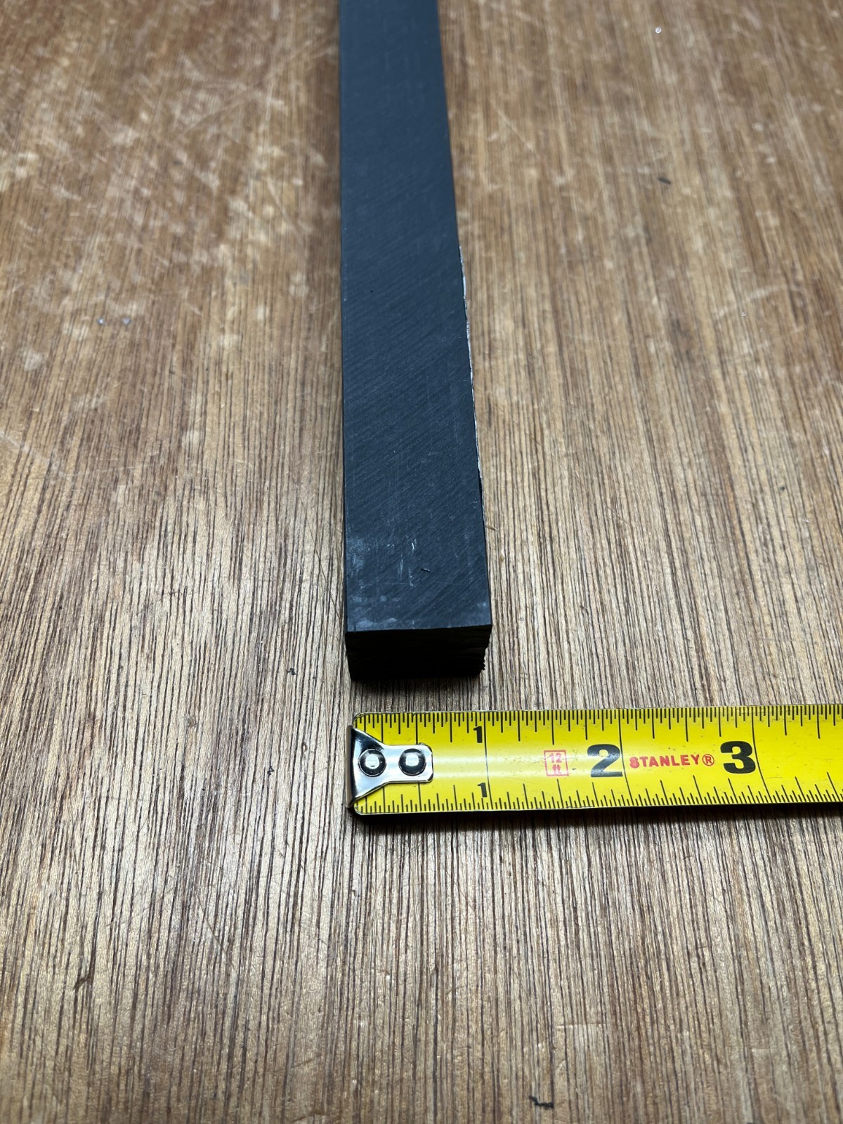 1″ Square X 11-3/4″ Black ABS Plastic Square Bar Stock USA Sealing PS-ABSB-132