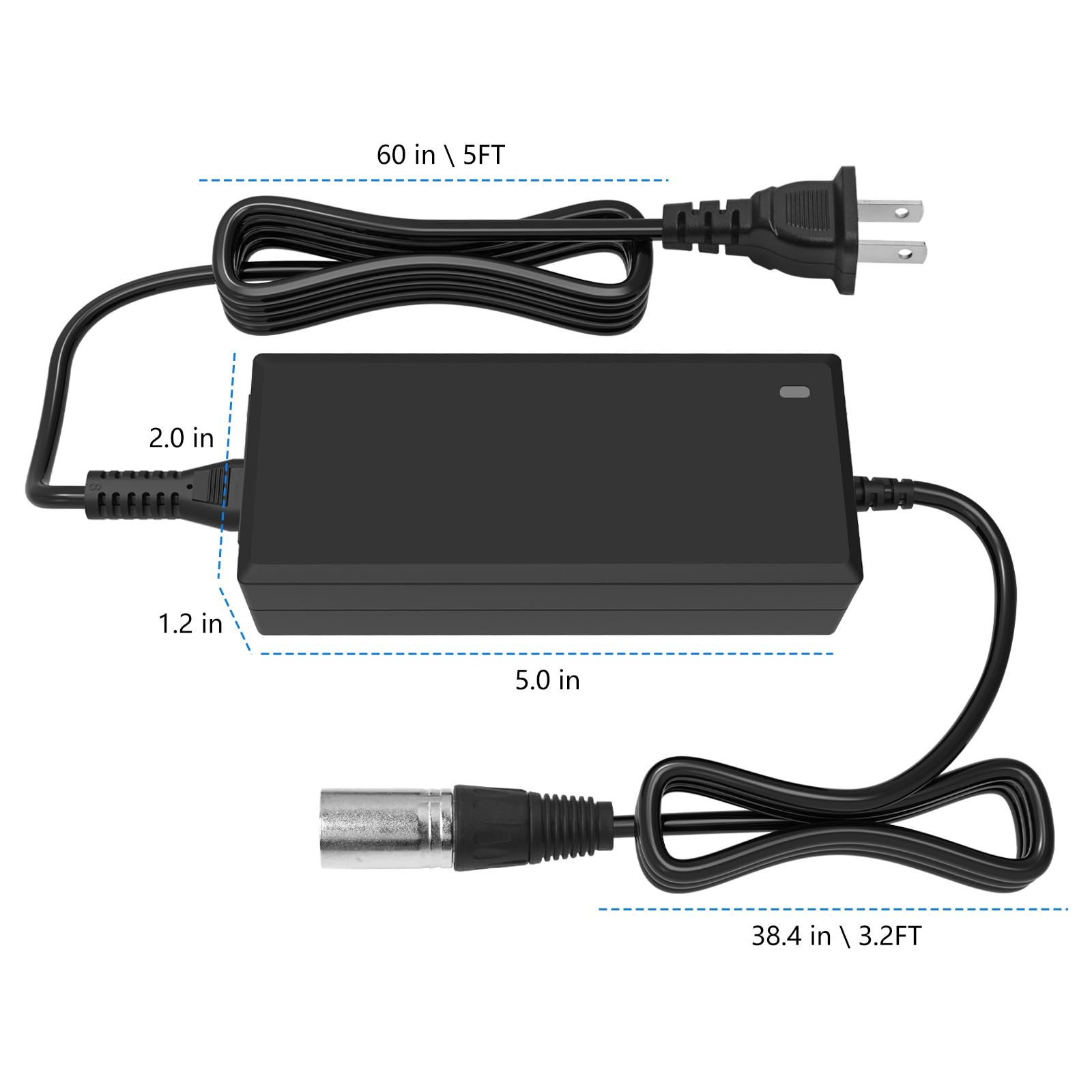 24V 2A 3-Pin XLR Connector Charger Substitute