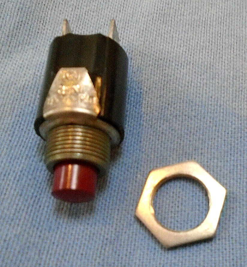 Normally Open SPST Red top Momentary Push Button Switch from Cutler-Hammer