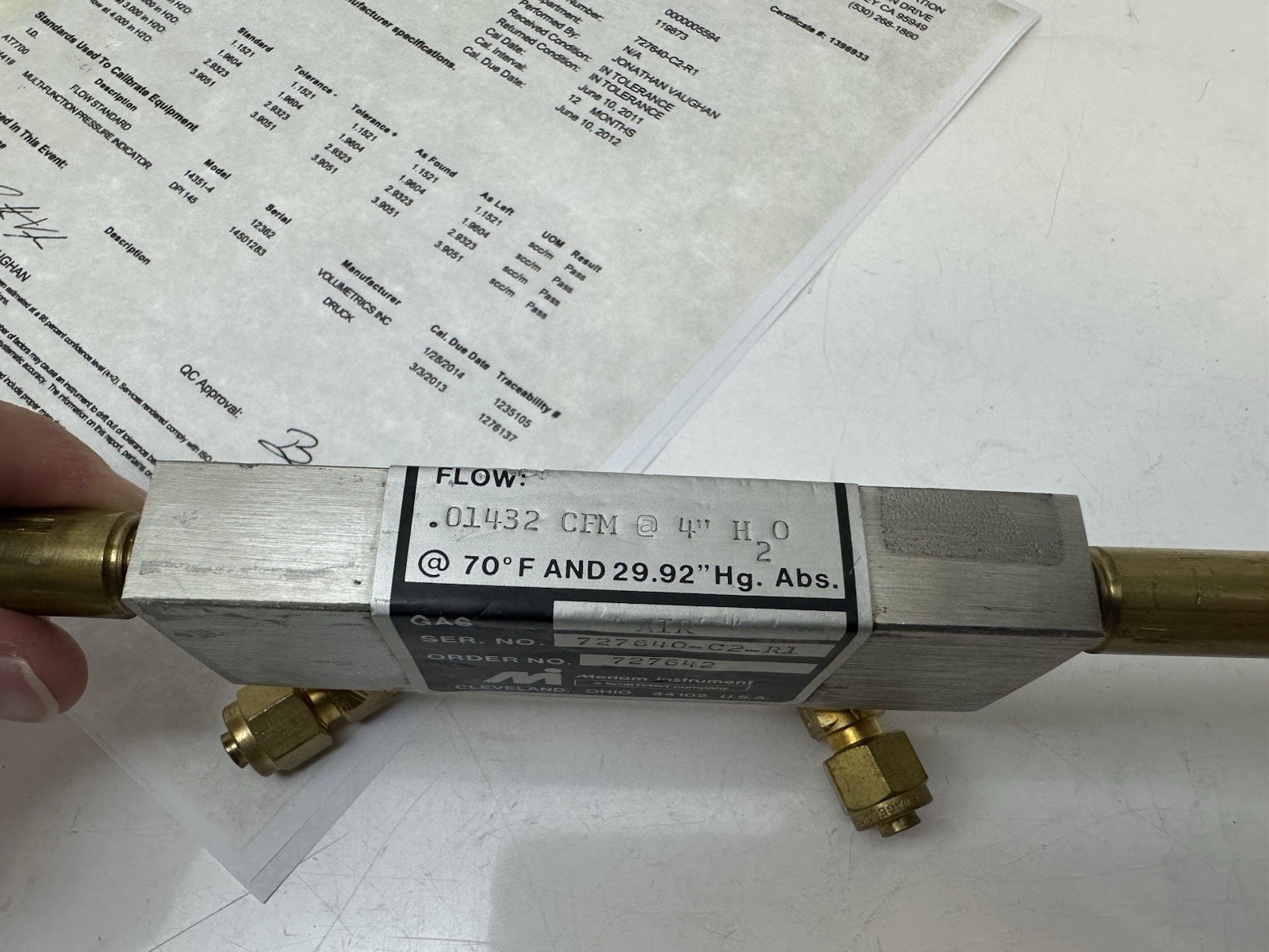Meriam 50MK10-2 Laminar Flow Element LFE