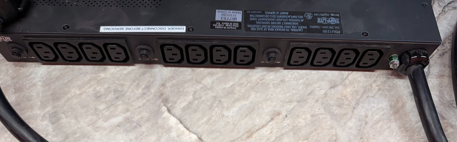 Tripp-Lite PDU1230 24A 200-240VAC Series AGIB5144 Outlet Power |SOLD AS IS|