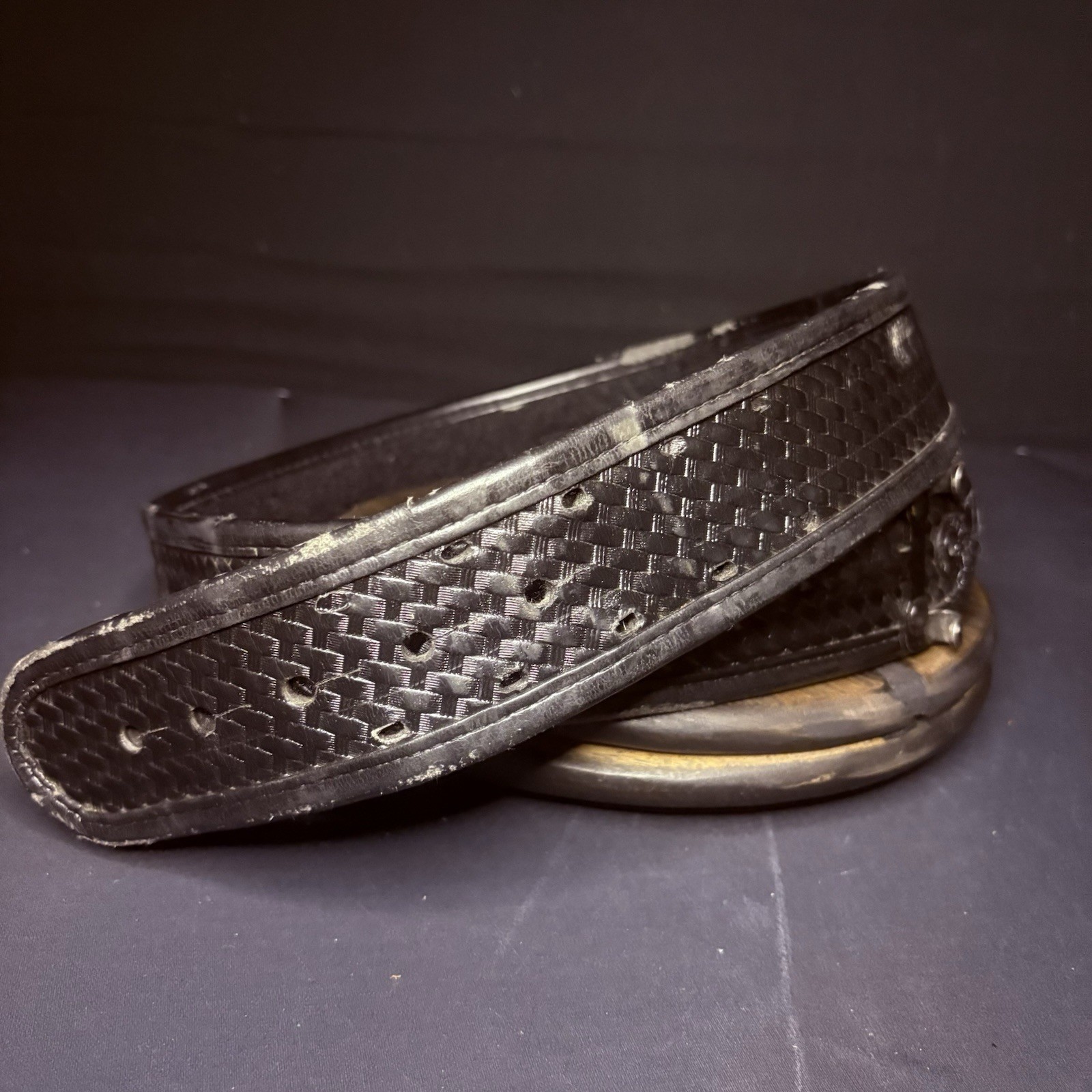 Bianchi Duty Belt Size 36″ AccuMold 7960 Black Basketweave Leather