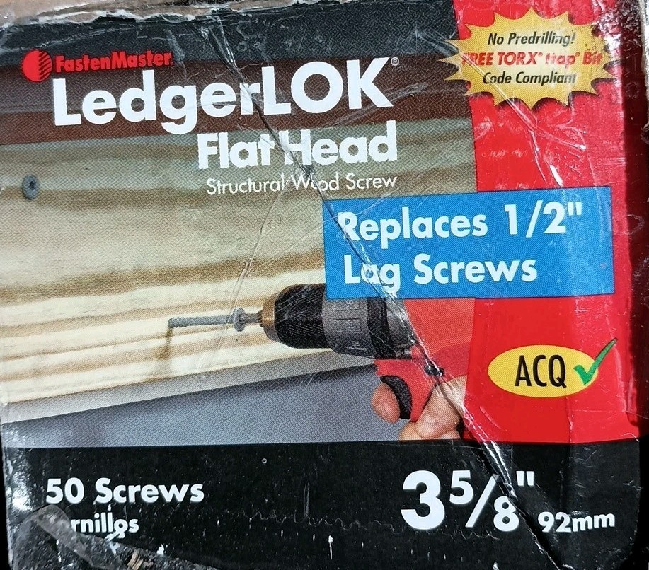 (48) FastenMaster LedgerLok 3-5/8 Flat Head Wood Screw(s)