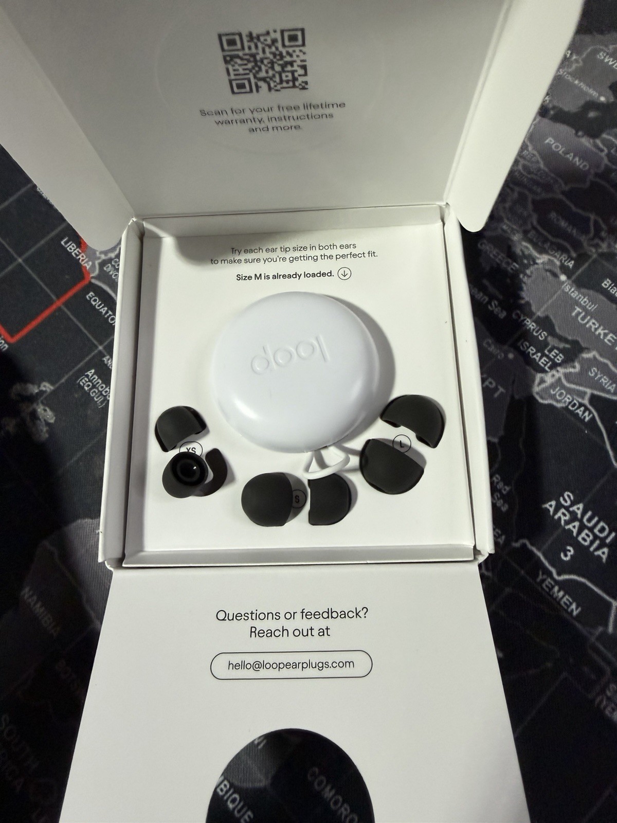 Loop Quiet 2 Noise Reduction Earplugs 14/21 Black New Open Box