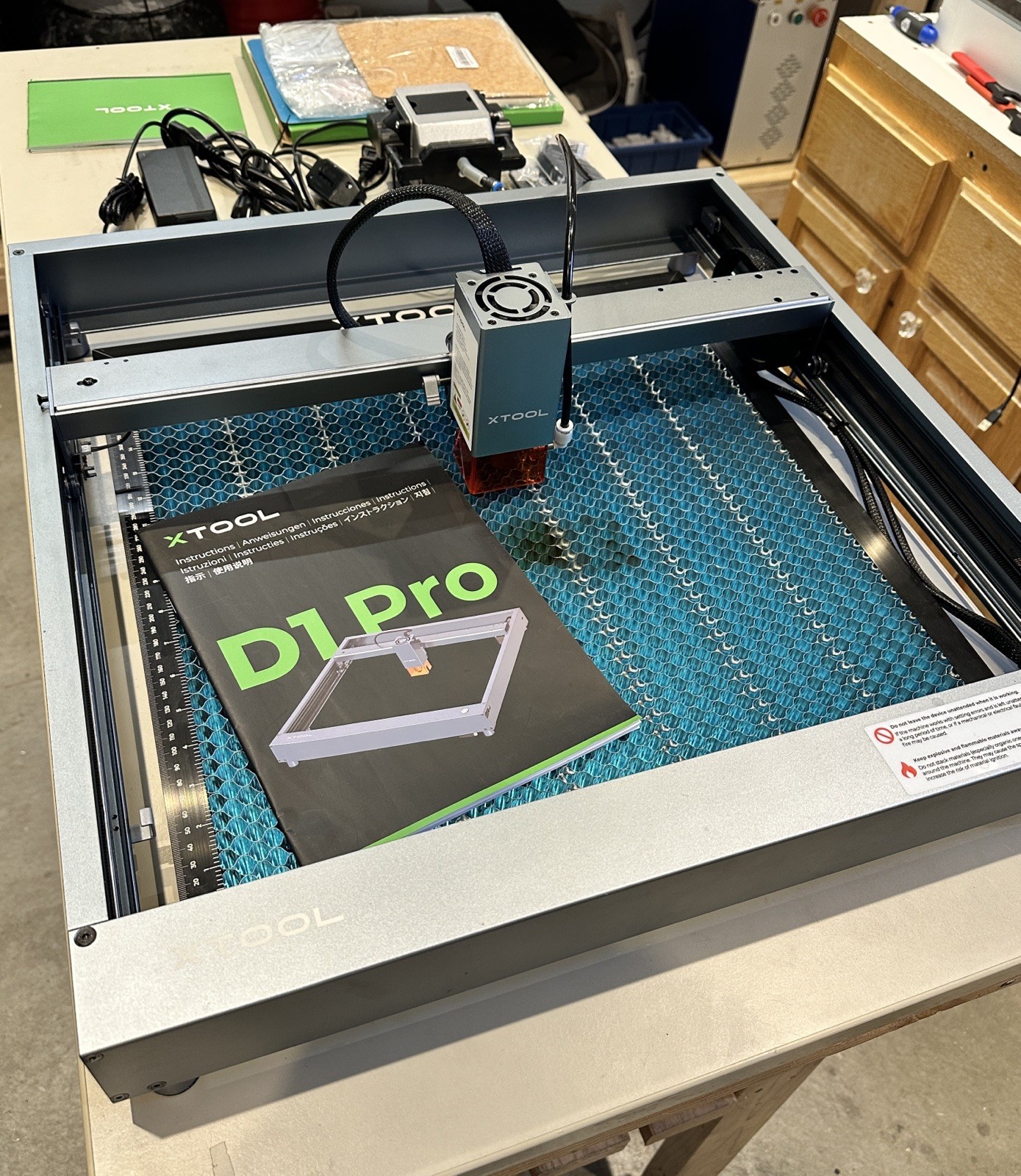xTool D1 Pro 5W Laser Engraver Cutting Machine Plus Extras