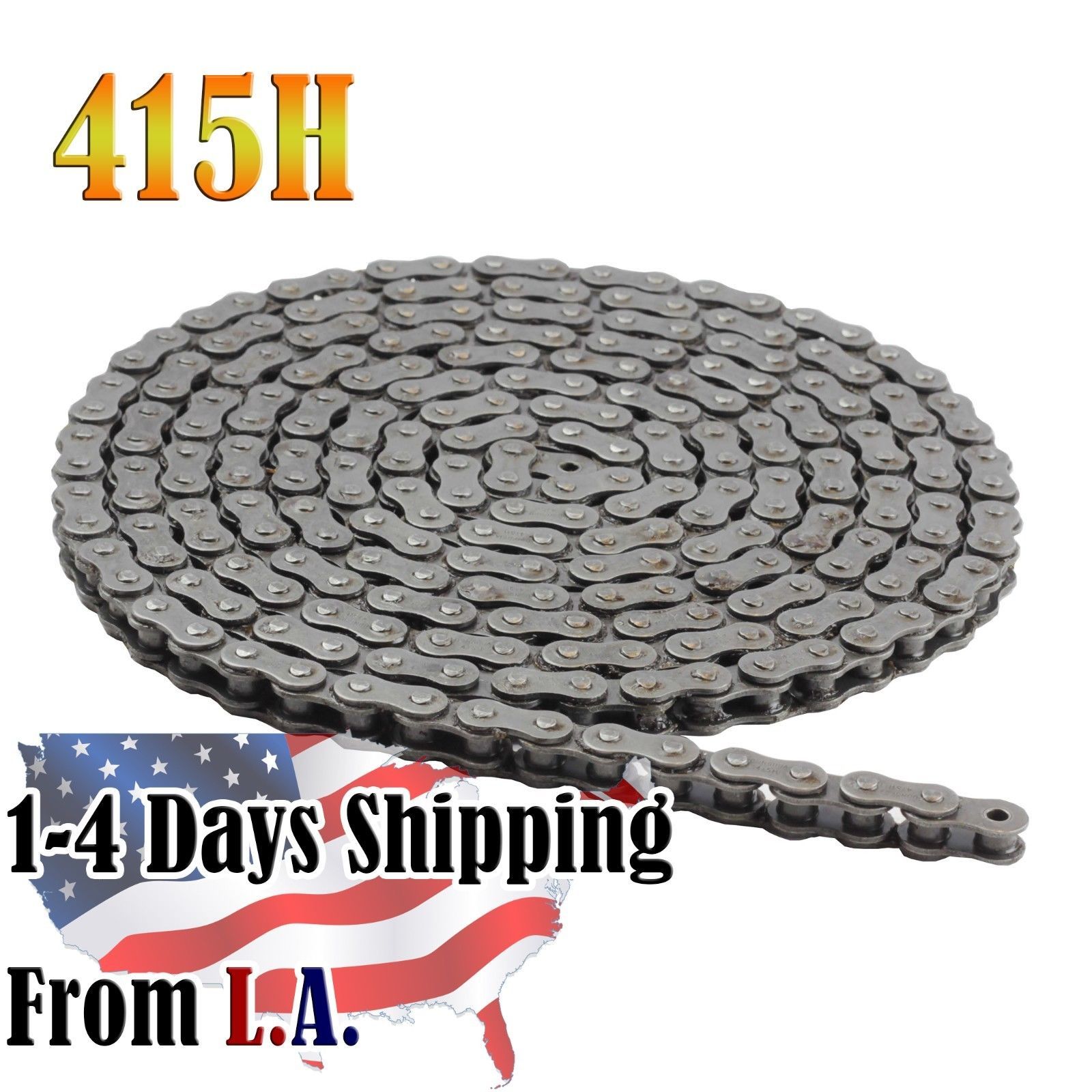 415H Motorized Chain 10FT for 2-Stroke 49cc 60cc 66cc 80cc Motorized Bike