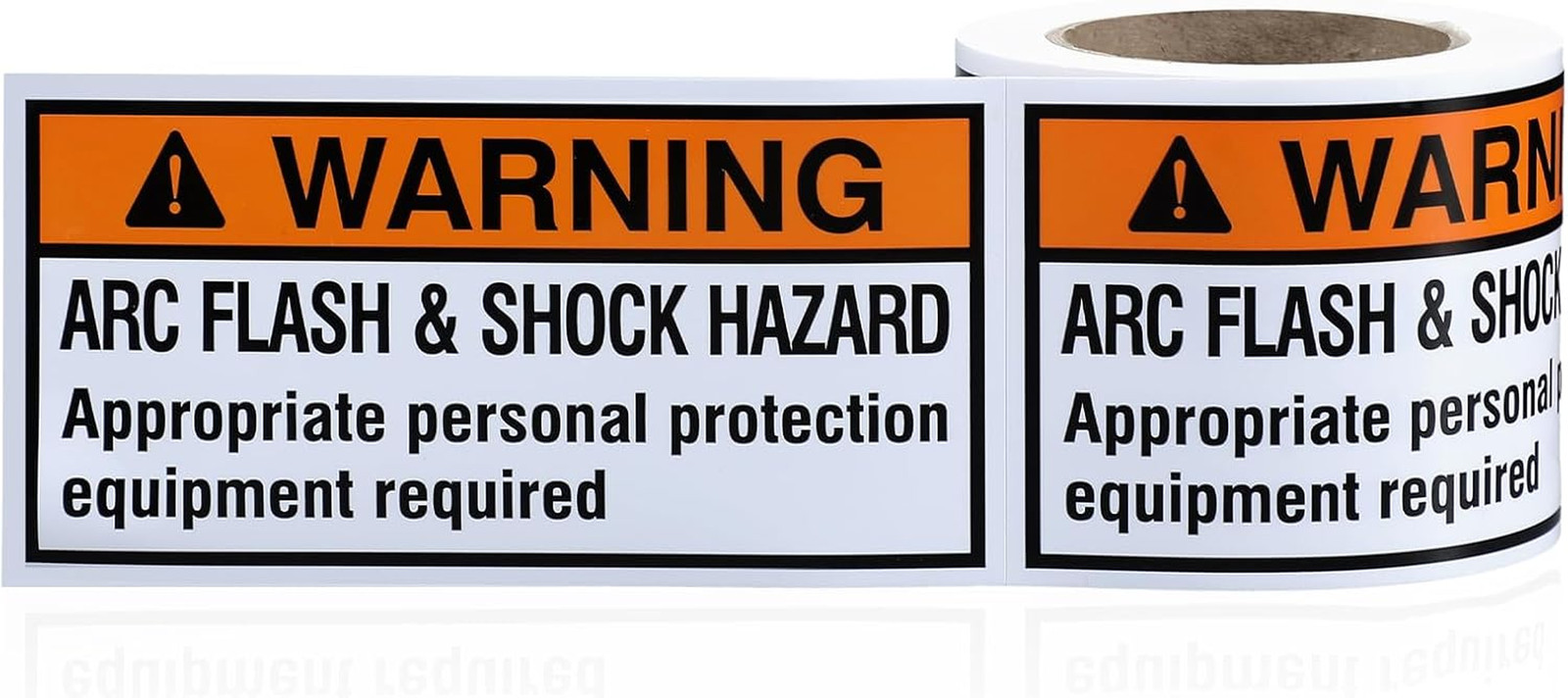 100 PCS Arc Flash Hazard Labels – Waterproof UV Resistant Stickers, 4×2 Inches