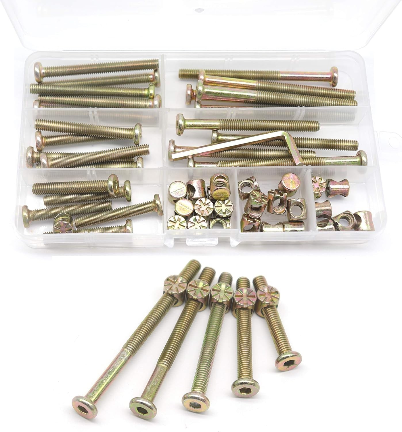 Dream on Me 25-Piece Crib Screws & Bolts Kit – Durable Carbon Steel Assortment