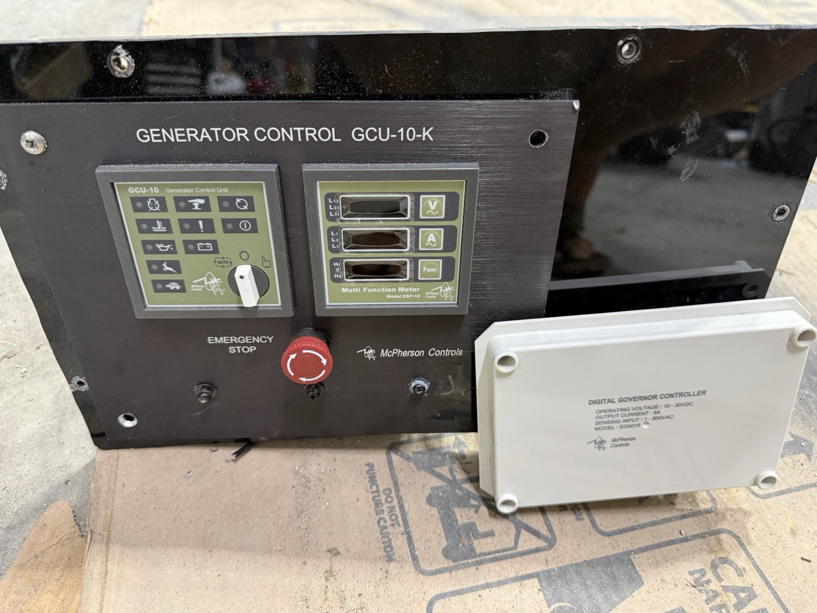 Kutai GCU-10-K Generator Control Panel kit with EG4016 voltage regulator