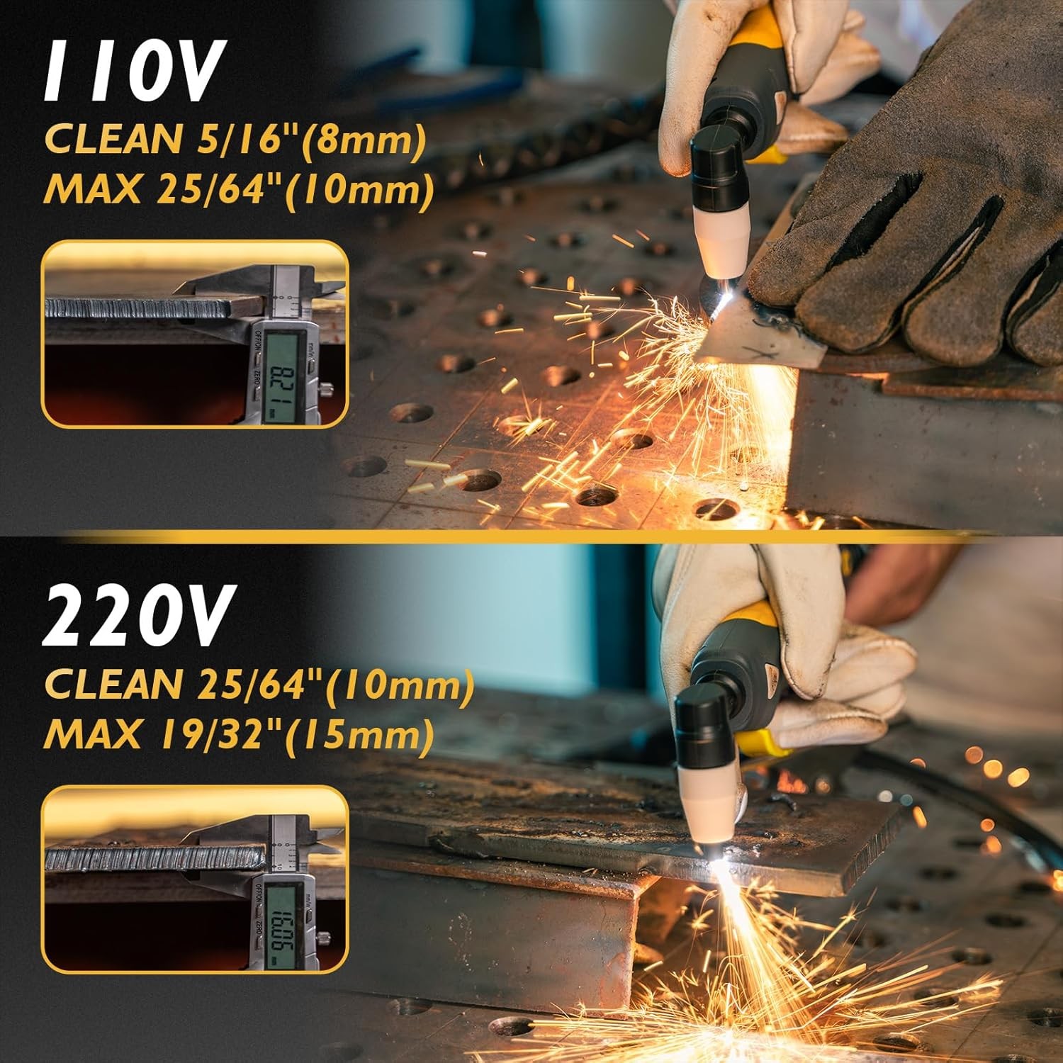 5-in-1 Pro MIG/TIG/Stick/CUT Aluminum Welder, 110/220V Dual, Spool Gun Ready