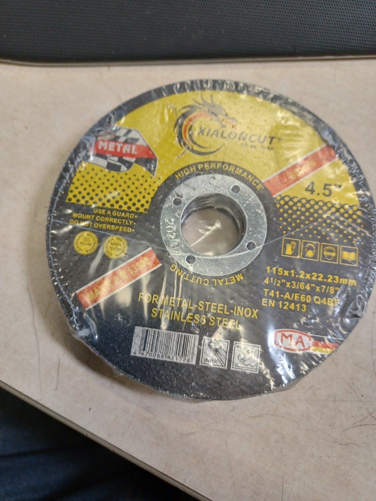 XIALONCUT 125×1.2×22.2mm Steel Cutting Disc for Stainless Cutting Pack of 10
