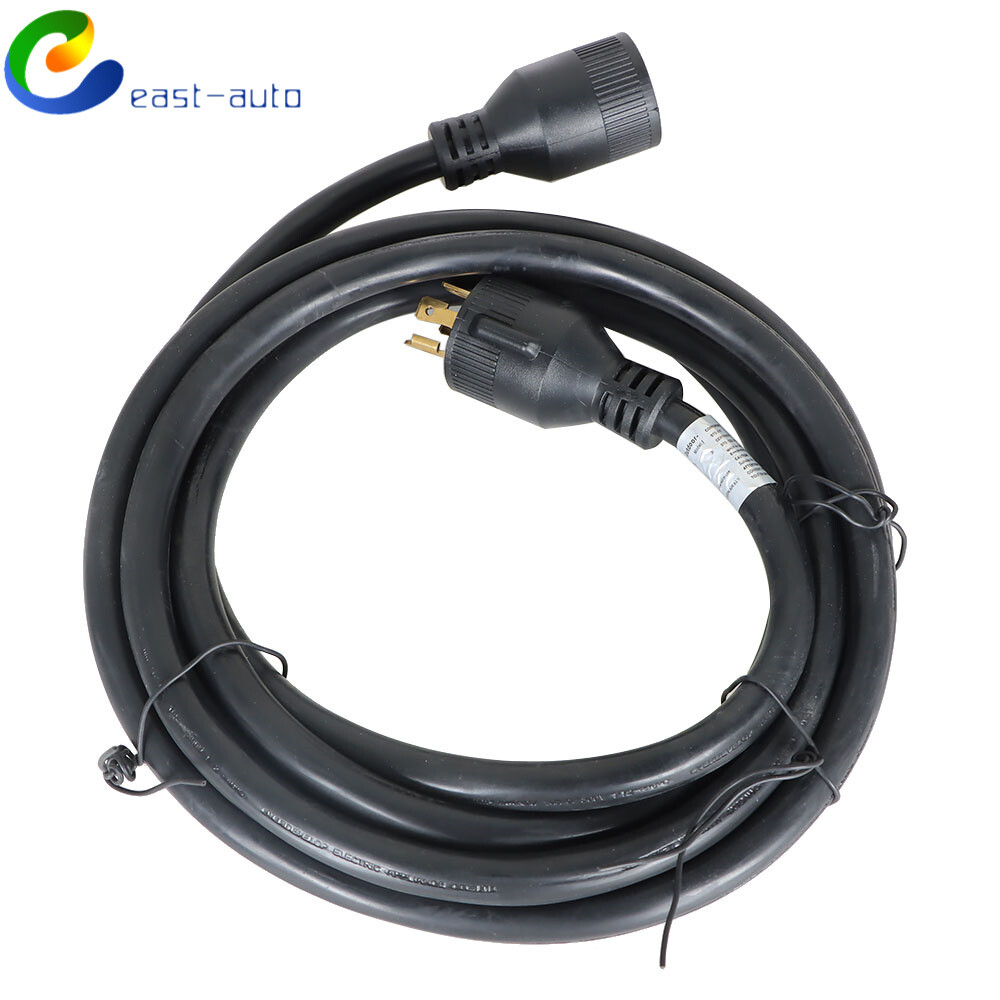 30 Amp 15 Feet Extension Cord & Generator Inlet Box L14-30P/L14-30R 125/250 V