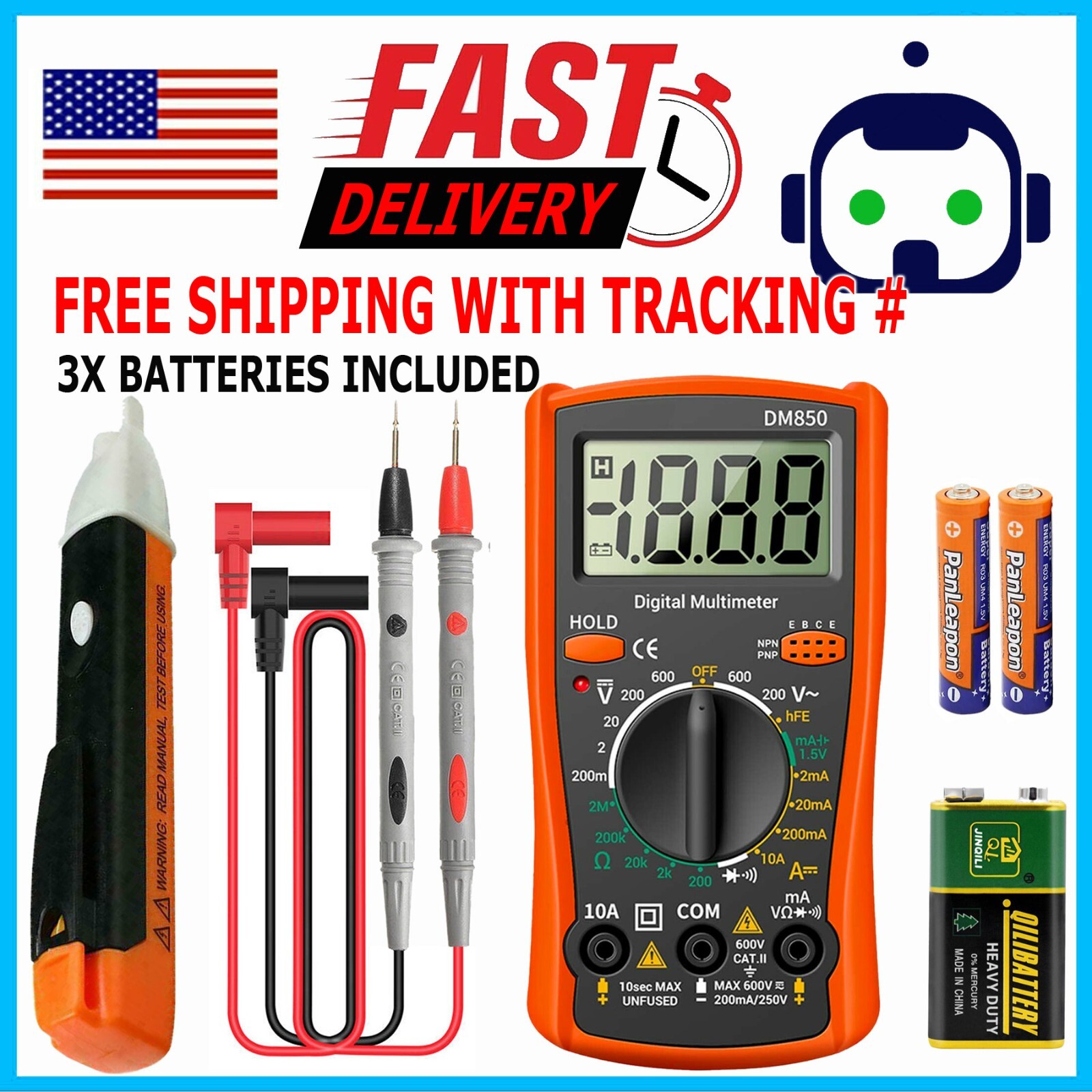 Voltage Electricity Tester Volt Detector Test Pen AC Non-Contact Sensor 90-1000V