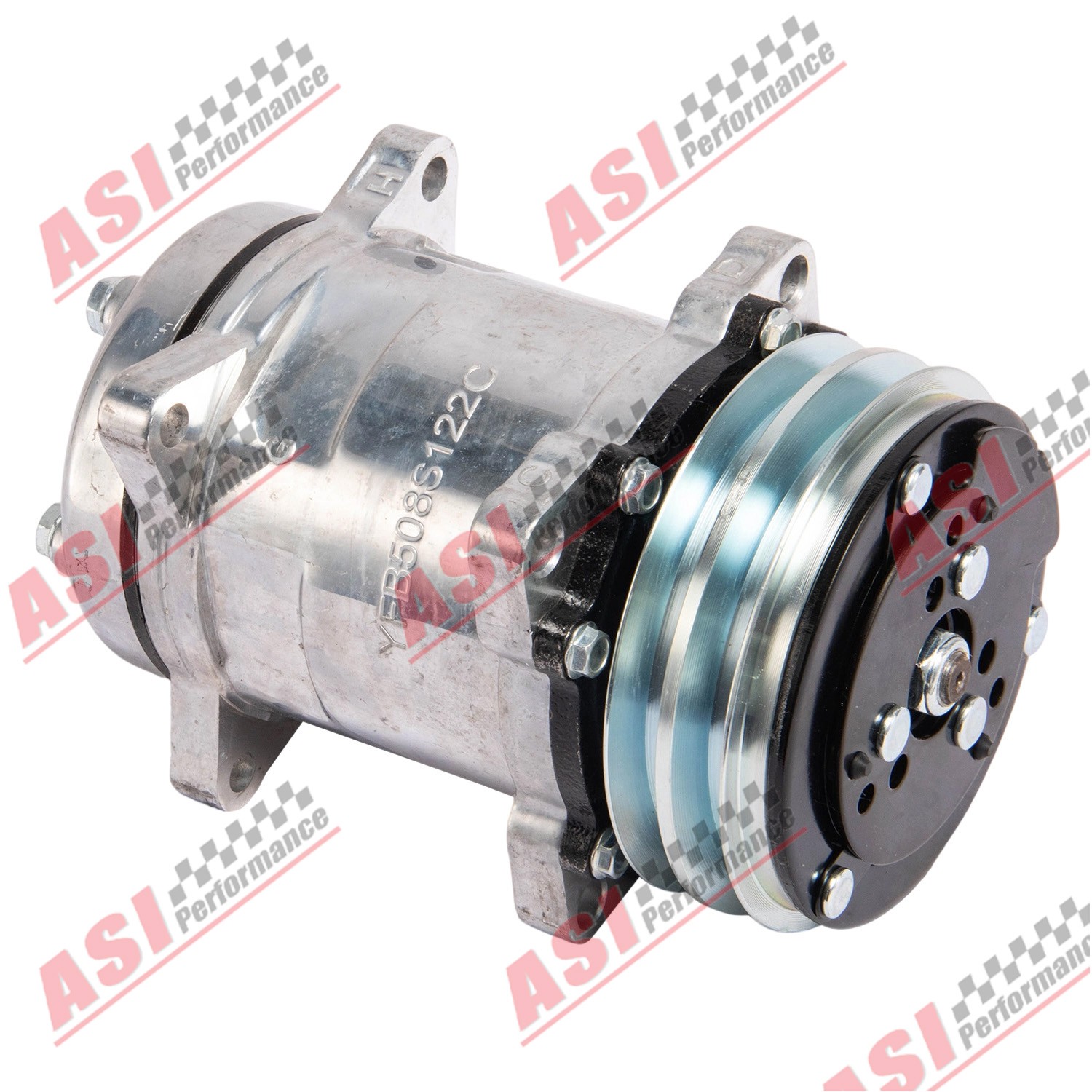 A/C Compressor Sanden 508 Style FOR Chevy Ford GM Hot Rod with V-Belt Pulley US