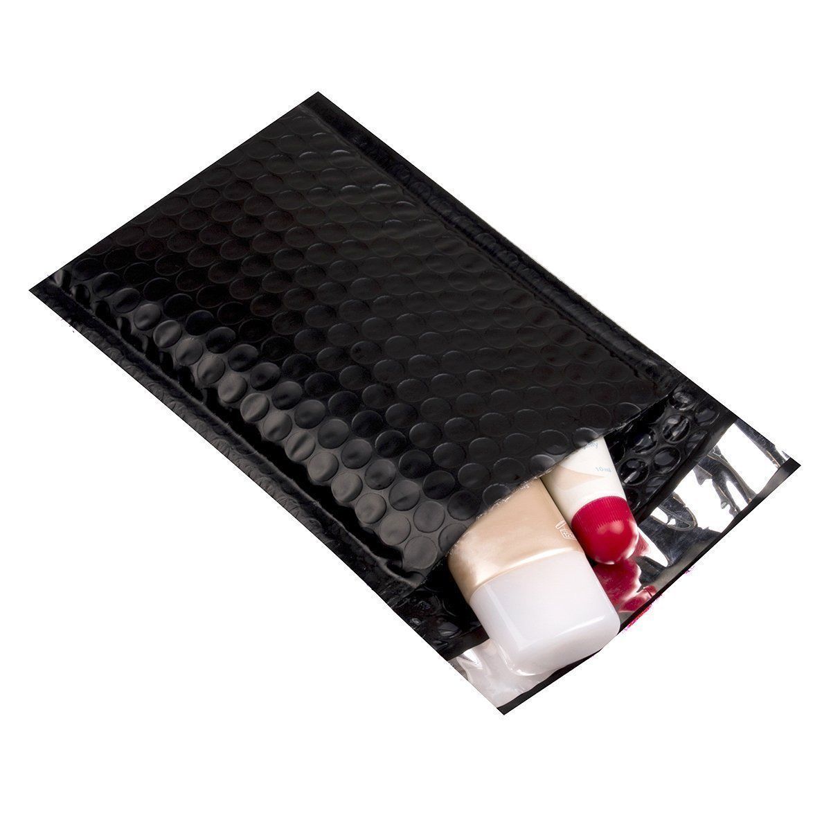 200 #5 ( Black ) Poly Bubble Mailers Padded Envelopes Bags 10.5×16 100 x 2