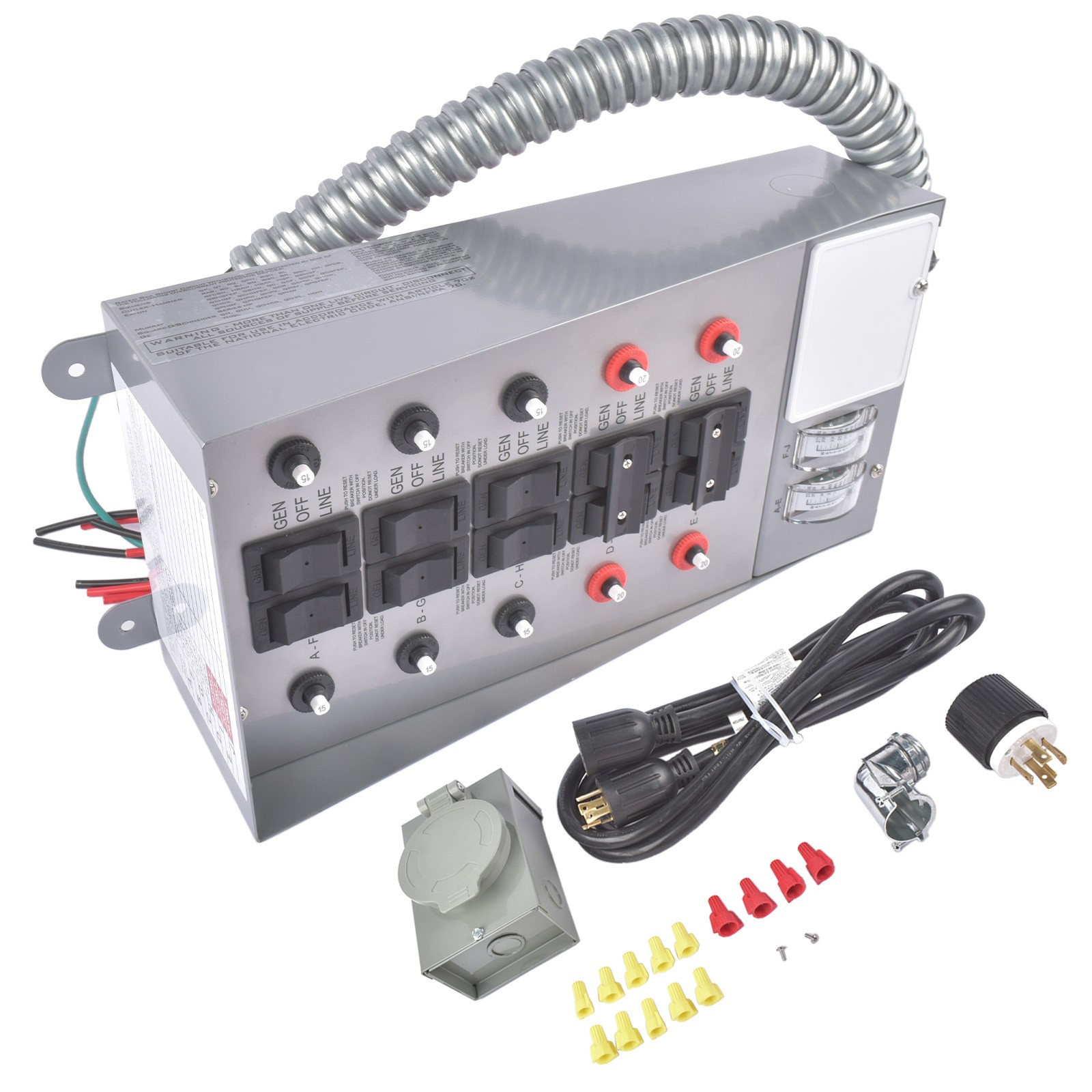 7500W Manual 31410CRK Generator Conversion Switch for Home Backup Power 30A