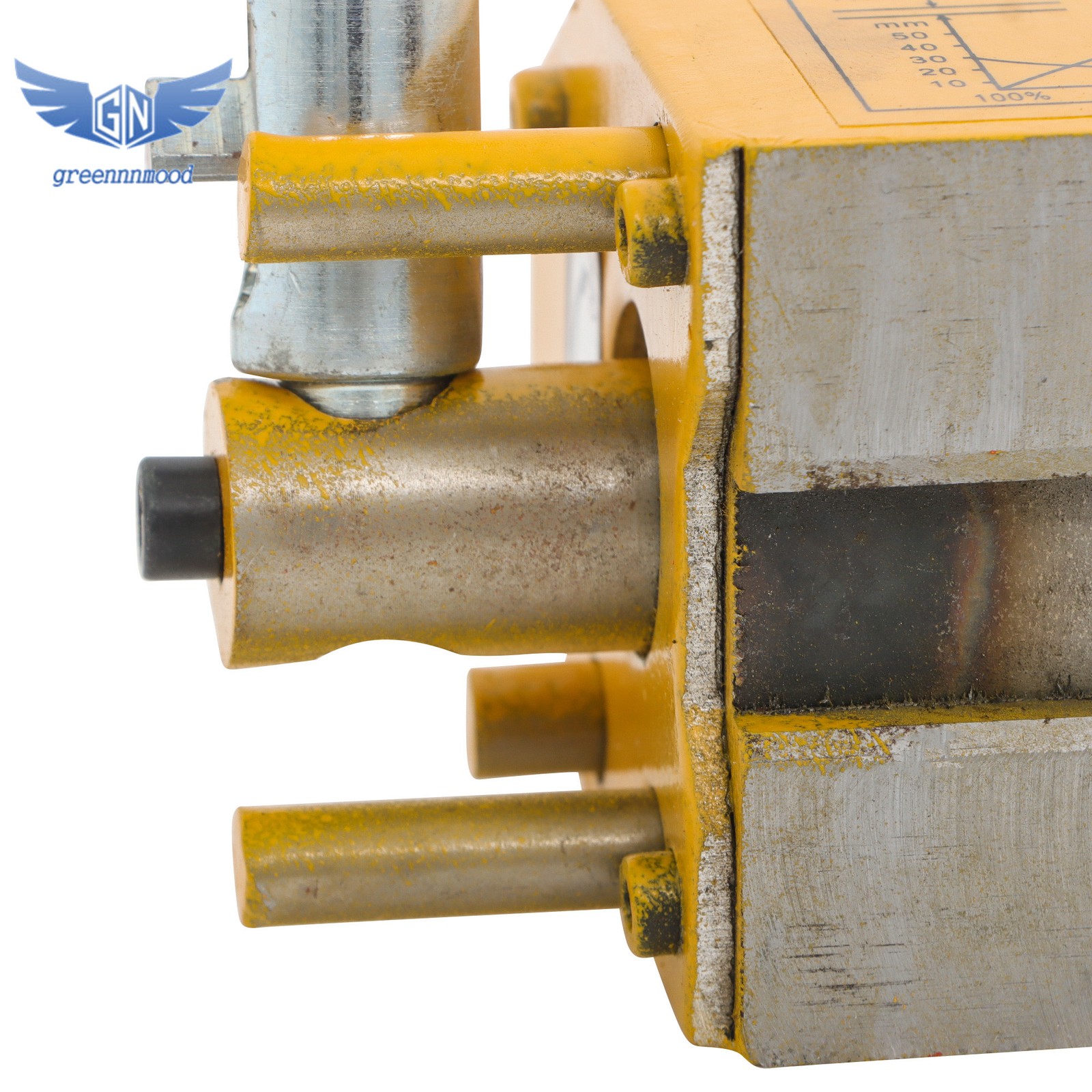 Magnetic Lifter Lifting Magnet Hoist 440lbs / 200 kg 2.5 Safety Factor Yellow