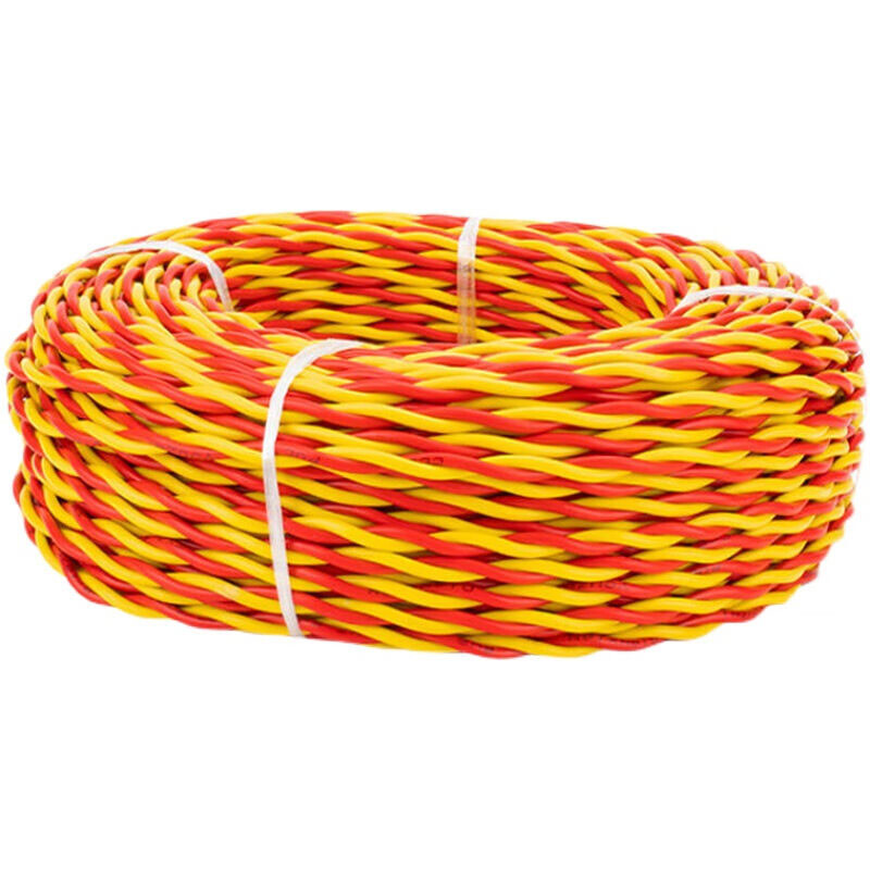 RVS Red Yellow Twisted Pair Copper Wire Gauge: 0.3/0.5/0.75/1/1.5/2.5mm² 2-Core