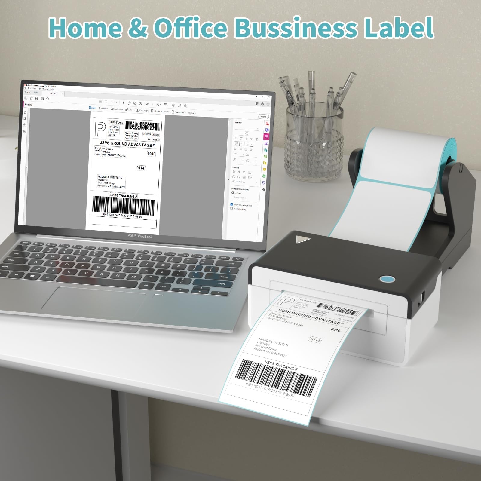 2 Rolls 4×6 Direct Thermal Printer Labels 500 Labels with Zebra, Rollo Label …