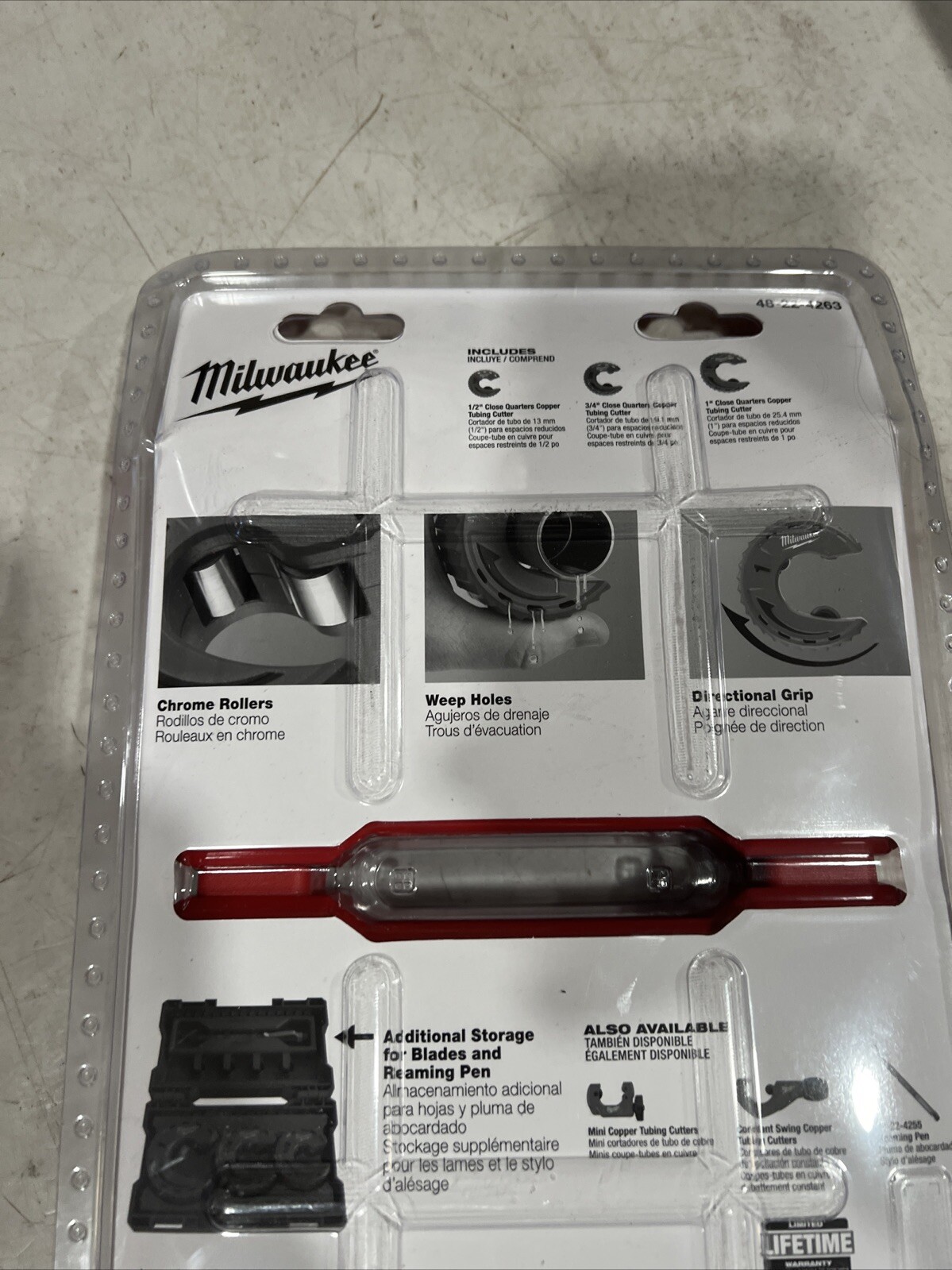 Milwaukee Tool 48-22-4263 3Pc Close Quarters Tubing Cutter Set