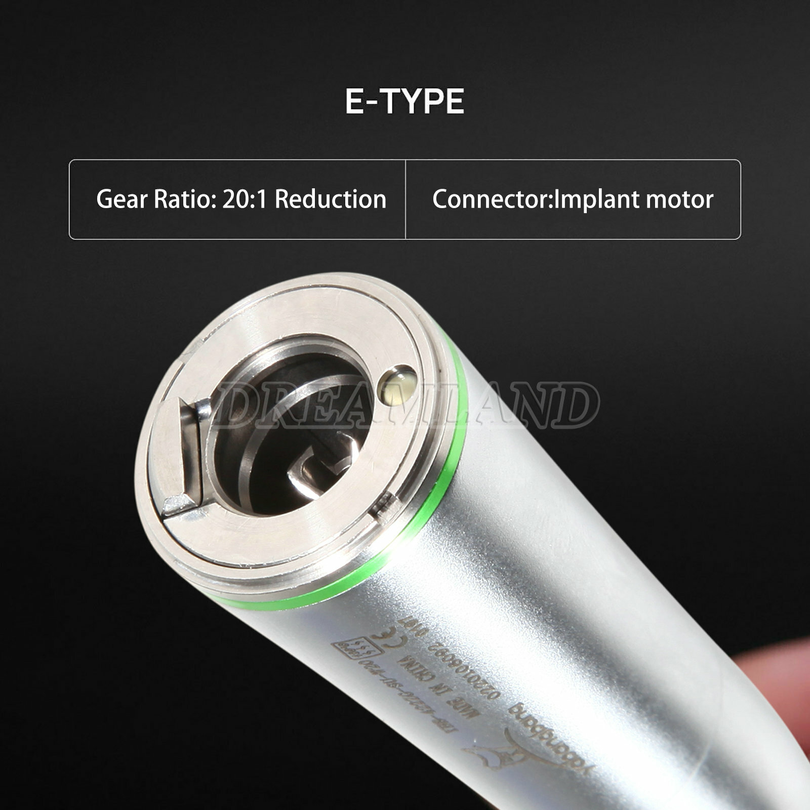 Dental 20:1 LED Fiber Optic Implant Contra Angle Handpiece SG20L Fit NSK Ti-Max