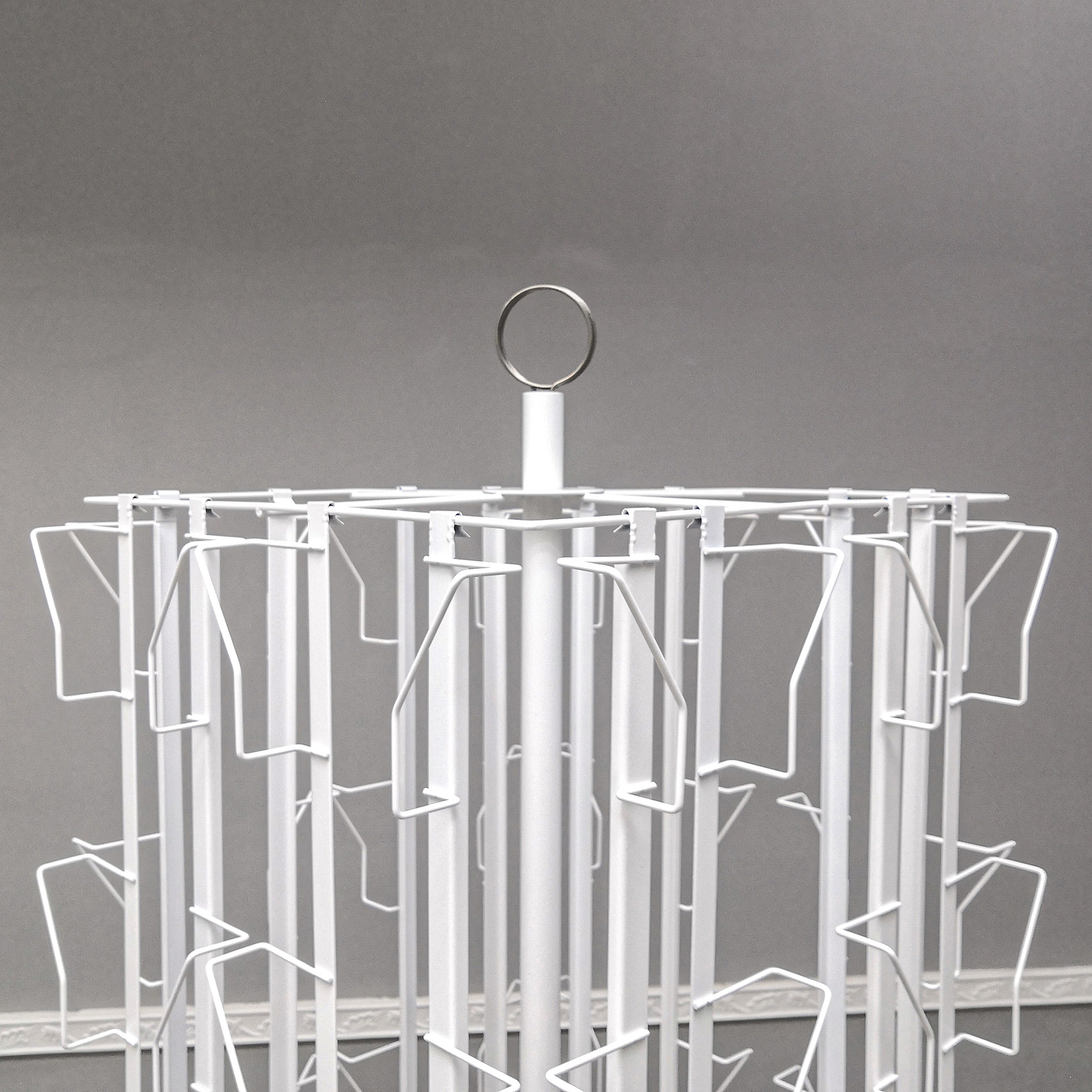 64 Adjustable Pockets Display Rack 5×7 7×5 up to 11″W X 8″T Cards 1.2″ D Pockets