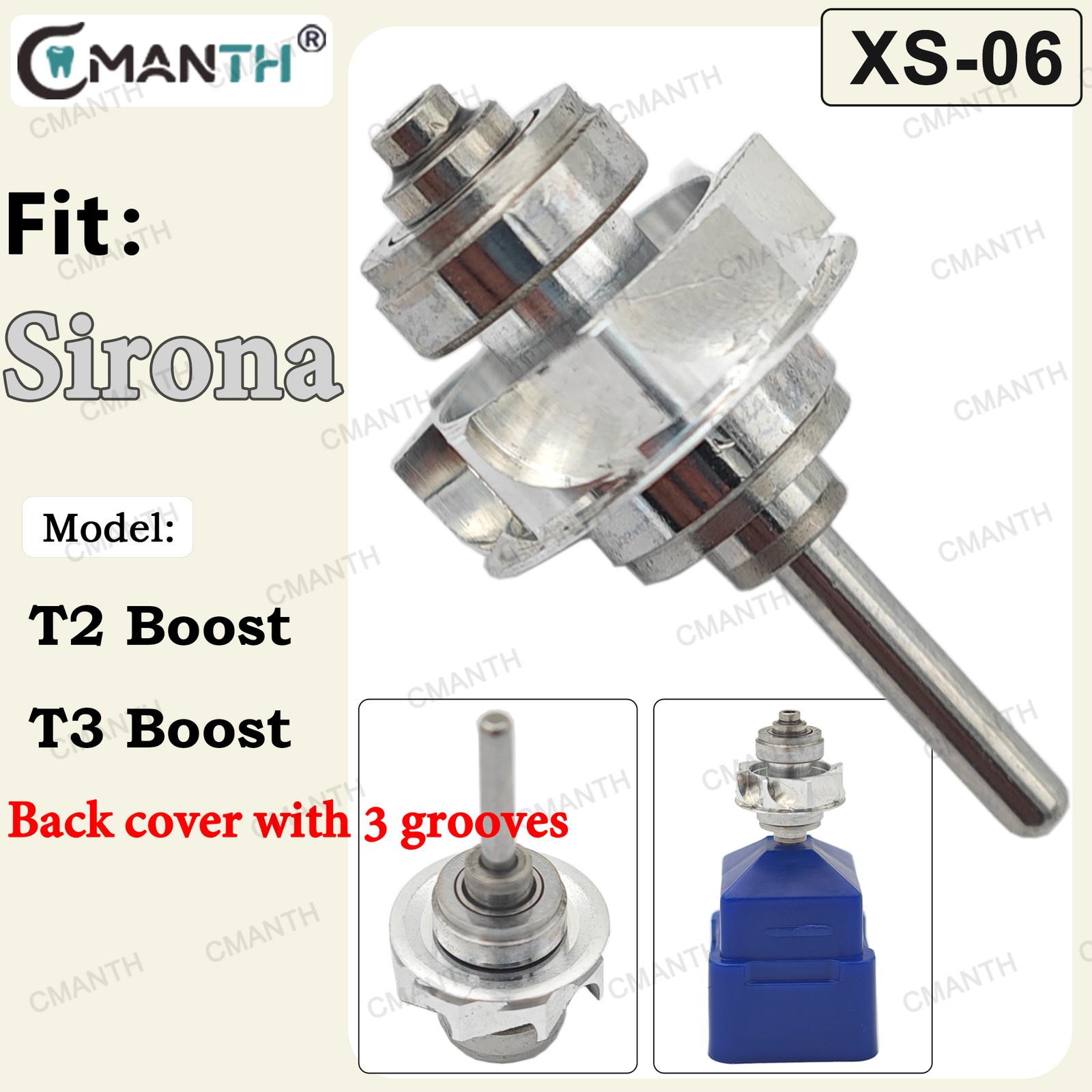 Dental Turbine Replaced Cartridge Air Rotor for fit Sirona T2/T3 Boost Handpiece