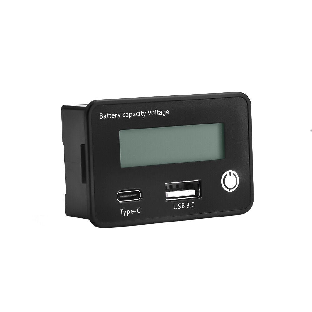 Battery Capacity Voltmeter Tester Lithium Voltage Meter Tester Gauge Monitor D