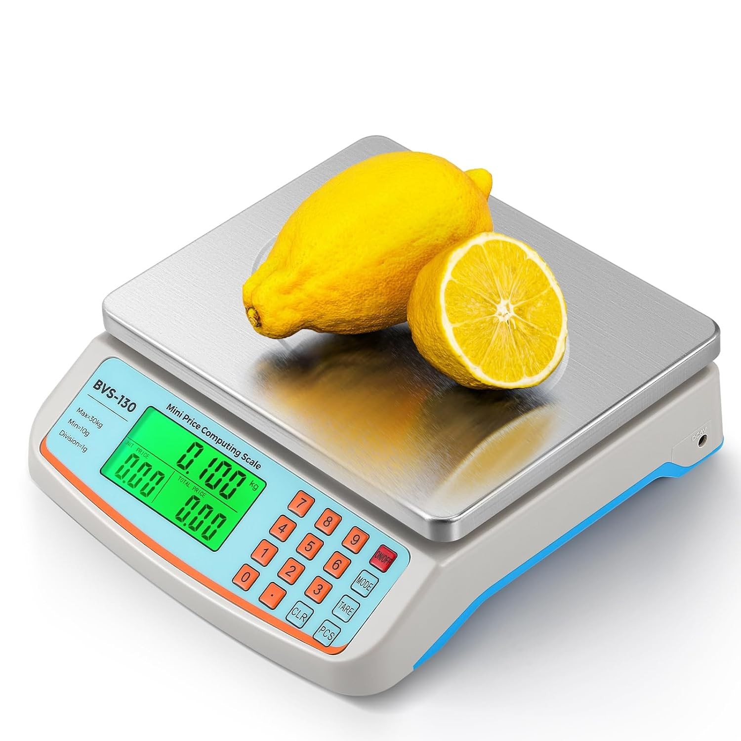 Commercial Food Scale 66Lb/ 30Kg with Stainless Steel Platter Price Computing Sc