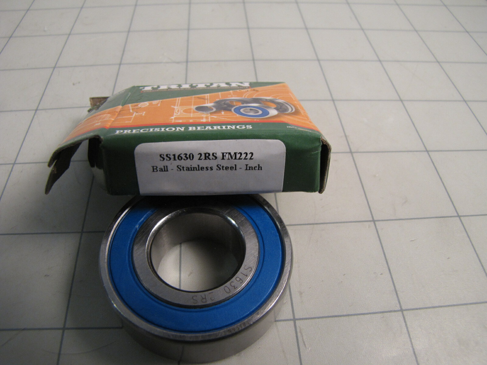 Tritan SS1630 2RS FM222 Stainless Steel Radial Ball Bearing NEW