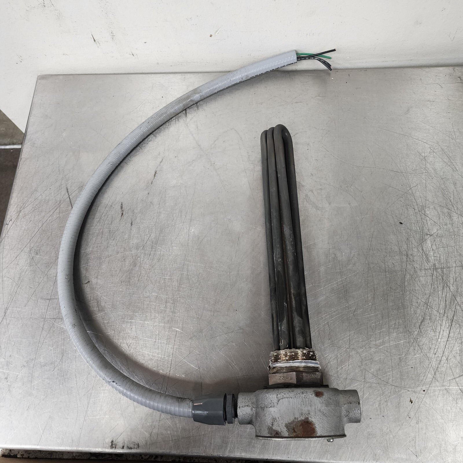 Watlow BHN713E5W-22 480V 3PH 4.5KW Immersion Heater [D1S3]