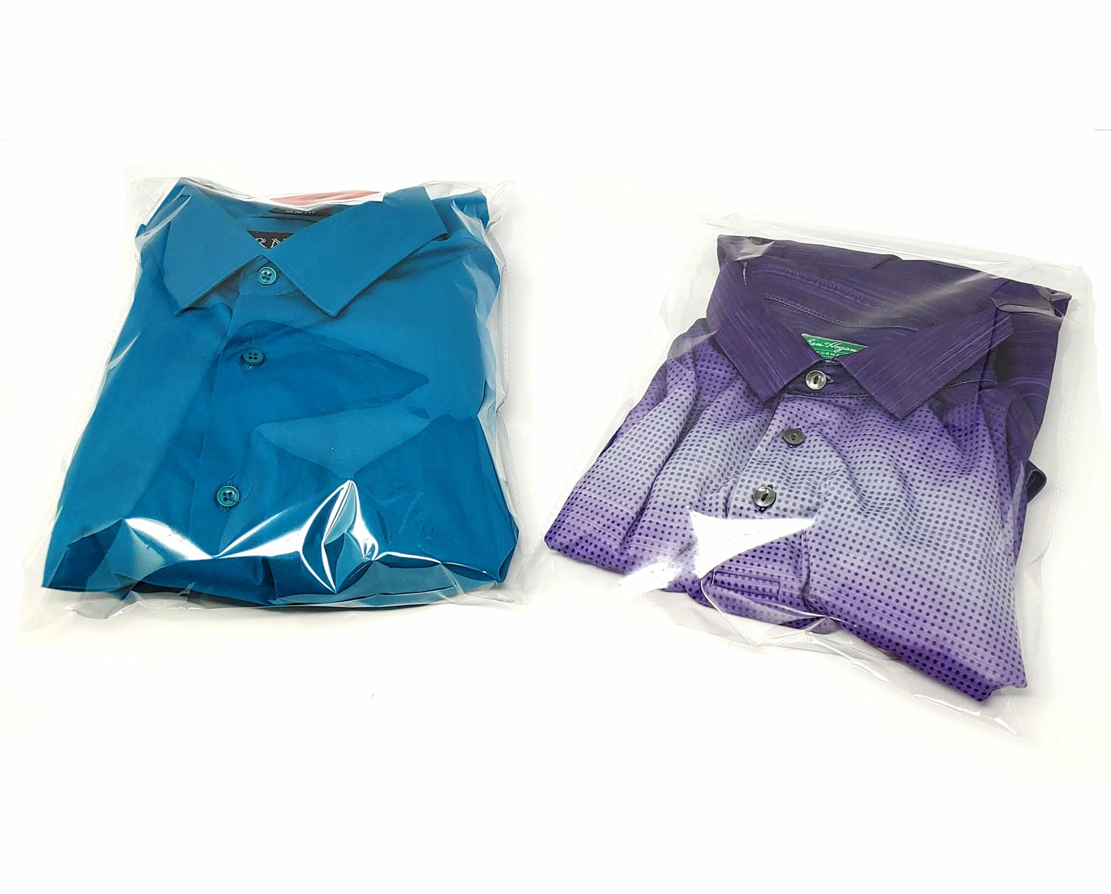 100 Pack, 50 Each 10×13″ Flat Poly Mailers & Clear Self Sealing Bags for Shirts