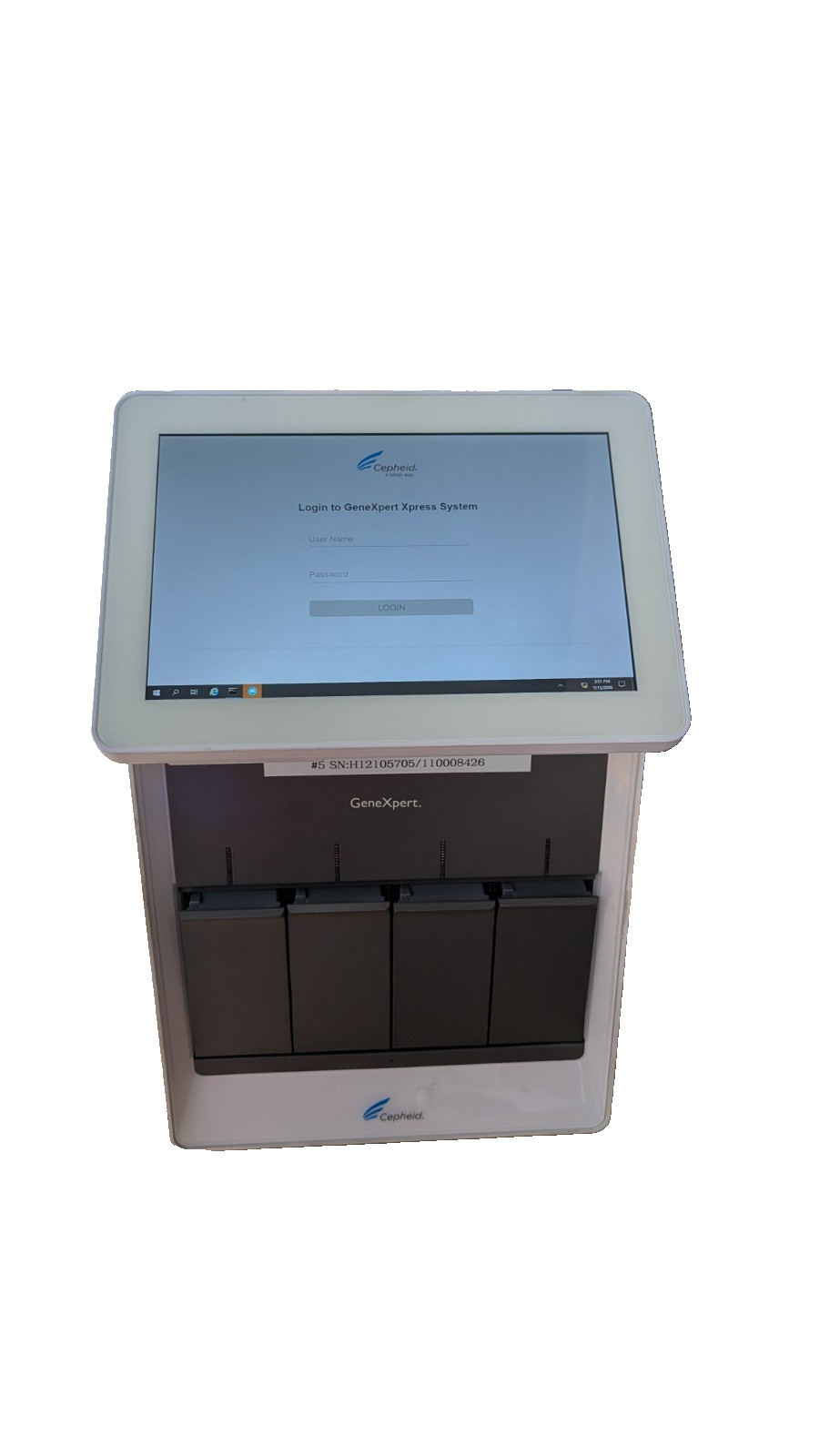 Cepheid GeneXpert Xpress IV-4 Module Molecular Diagnostic System Unlocked