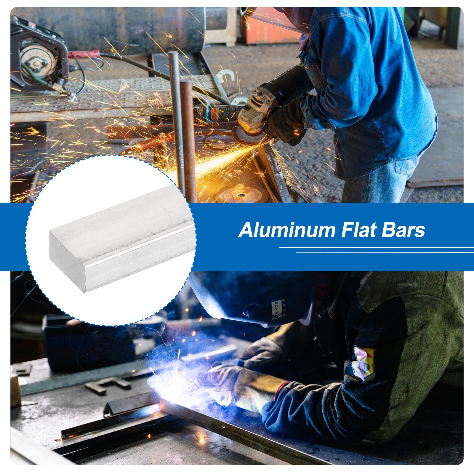 6 Pcs Square Aluminum Flat Bar, 1/8″ x 1/4″ x 16″ 6061 Aluminum Flat Bar