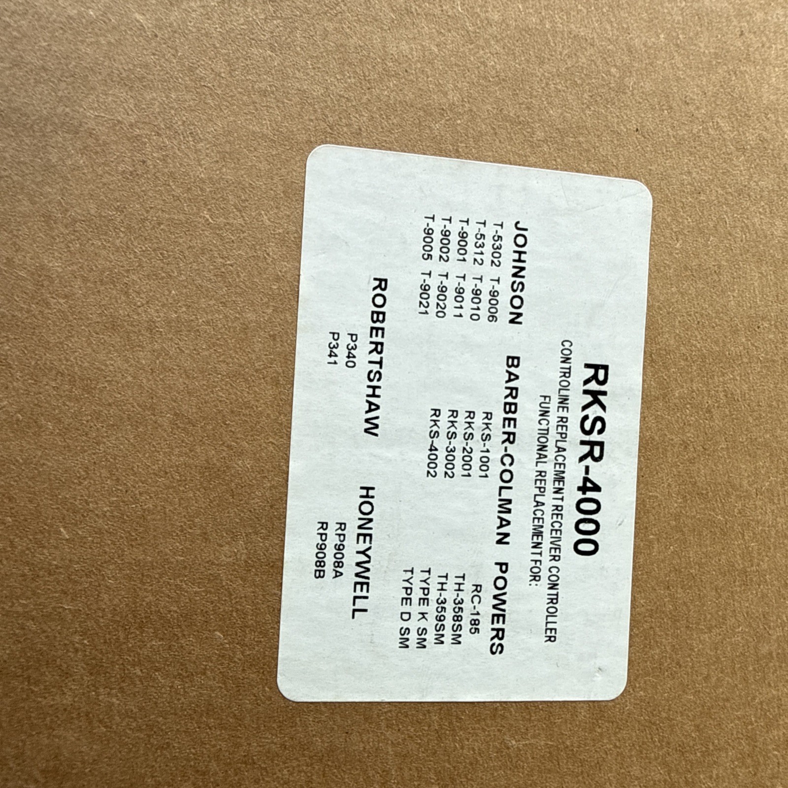 RKSR-4000 Universal Pneumatic Receiver Controller Kit 1,2 or 3 Inputs Barber