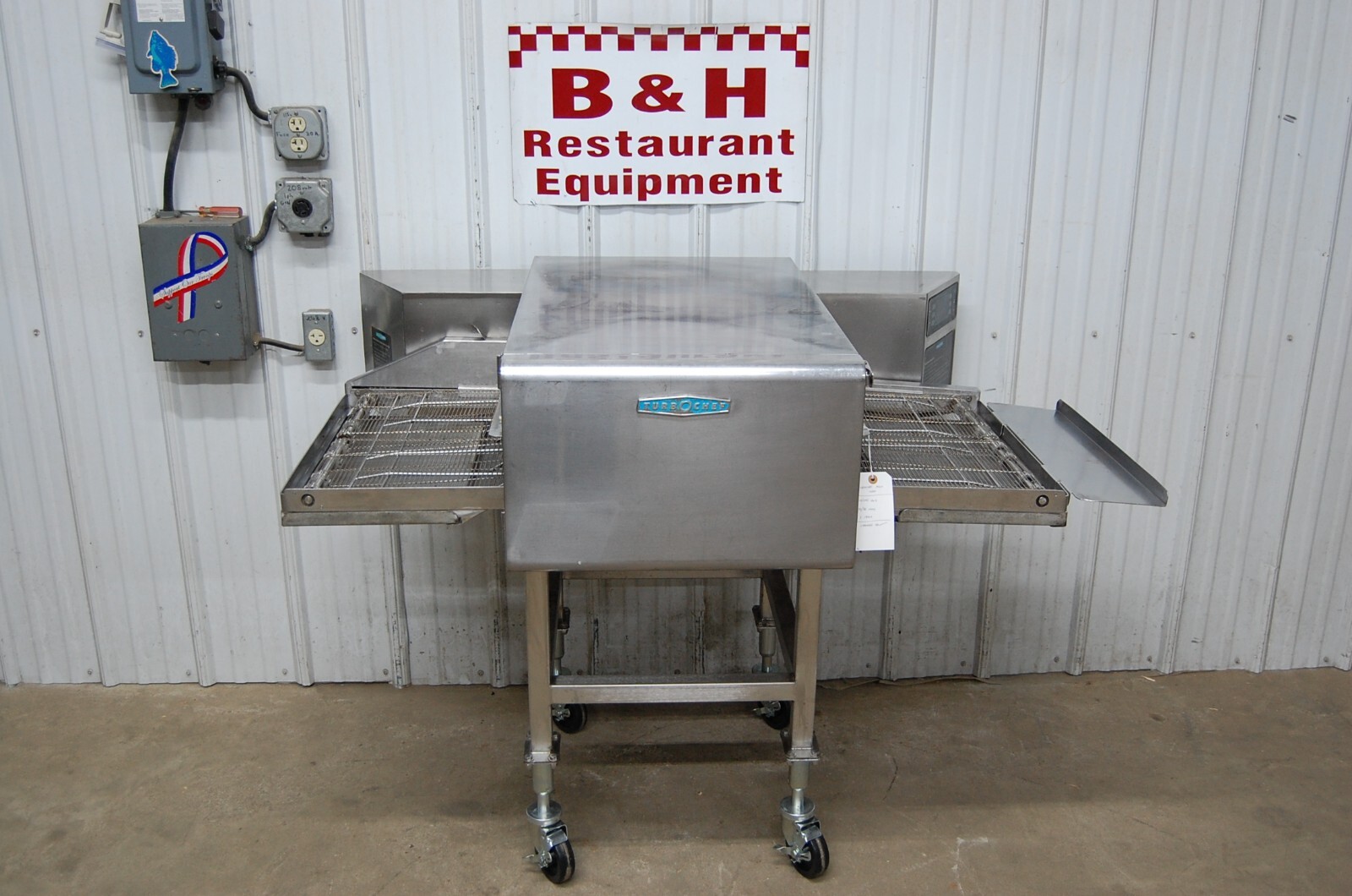 TurboChef HhC 2020 High Speed Impingement Conveyor Pizza Oven w/ Mobile Stand