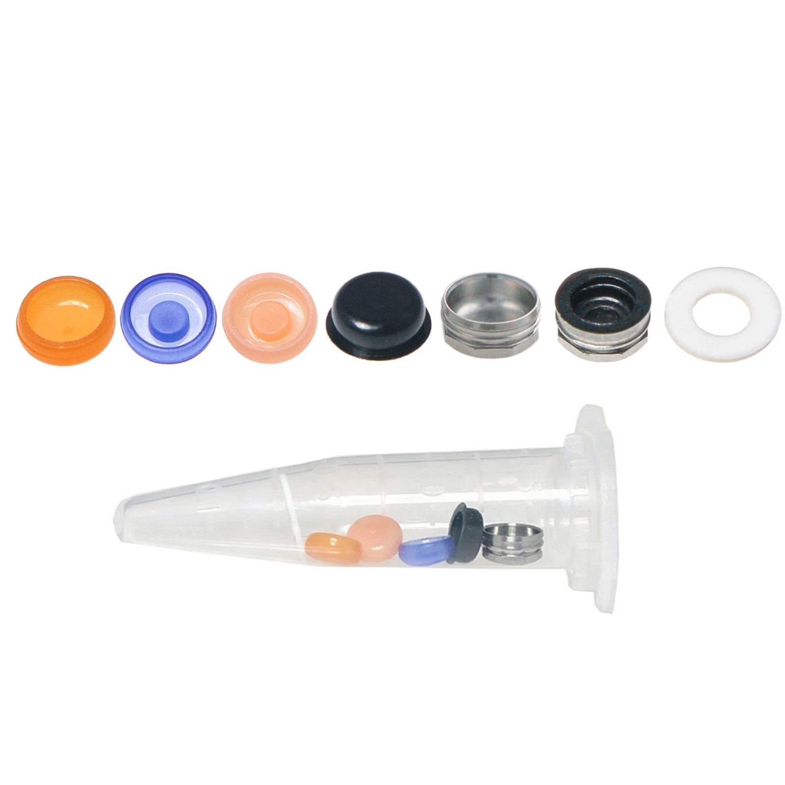 US 8Pcs Overdenture Retention Cap Inserts Set for Locator Abutment
