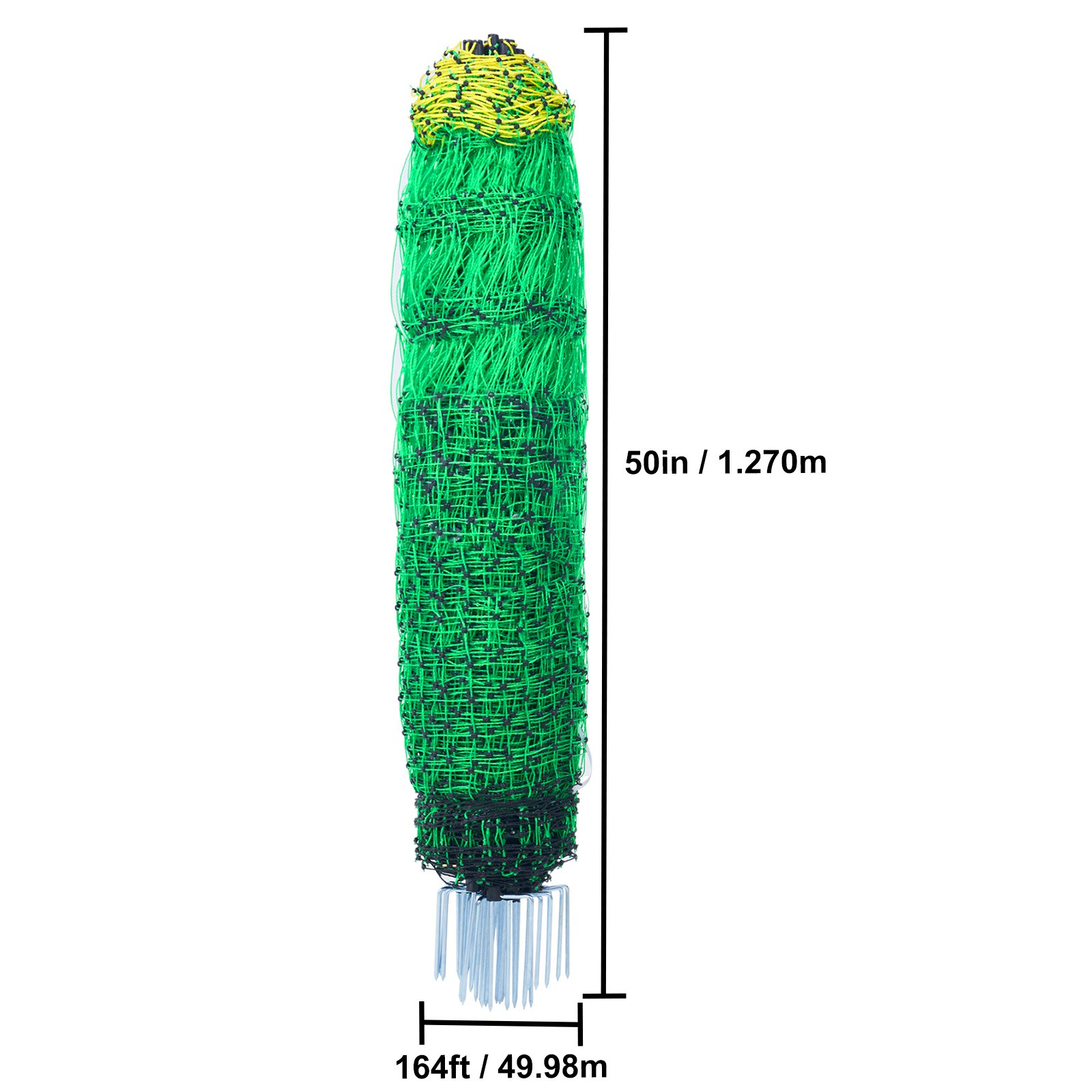 Uimoso Portable Electric Fence Netting 50″H x 164’L & Livestock with Mesh & Post