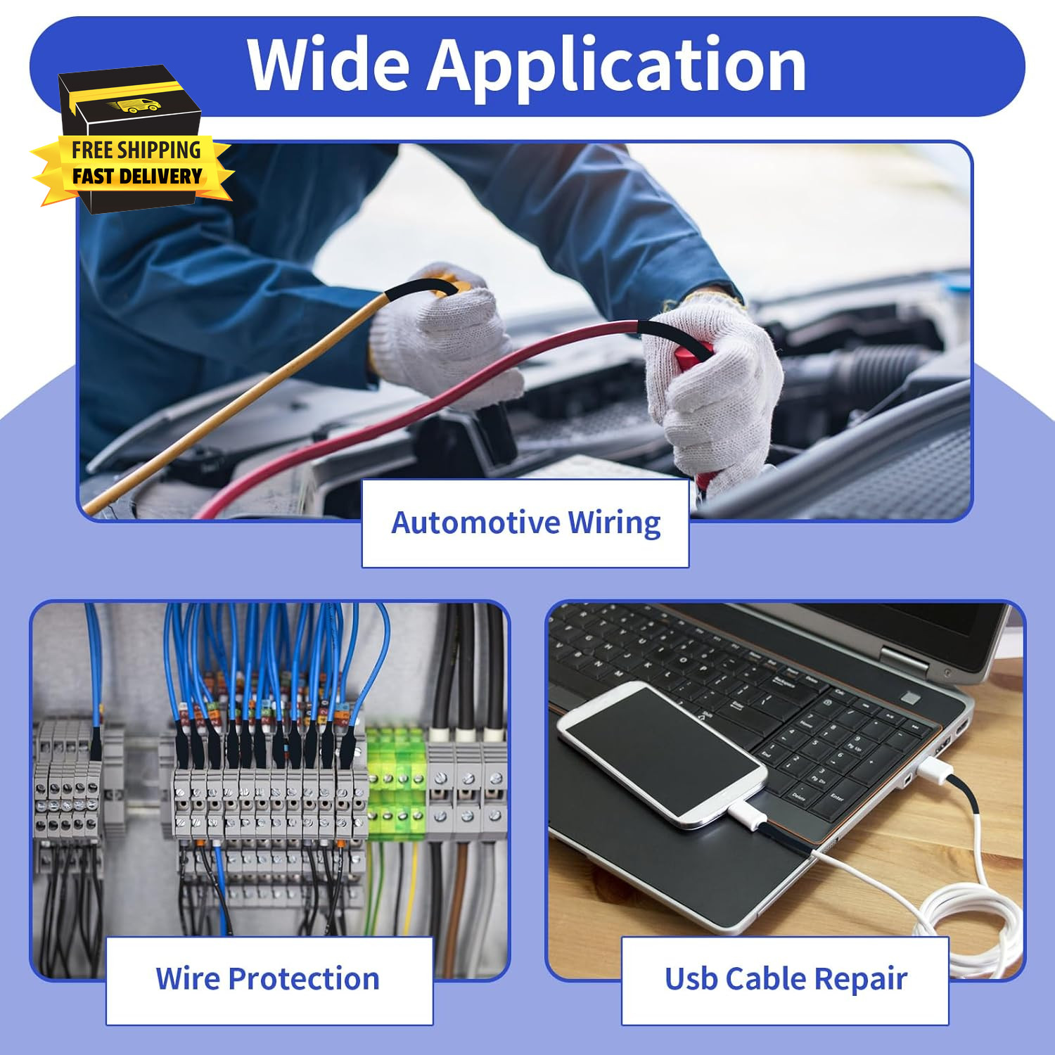 420 Pcs Heat Shrink Tubing Kit, 3:1 Ratio Adhesive Lined, 7 Sizes Marine Wire Sh