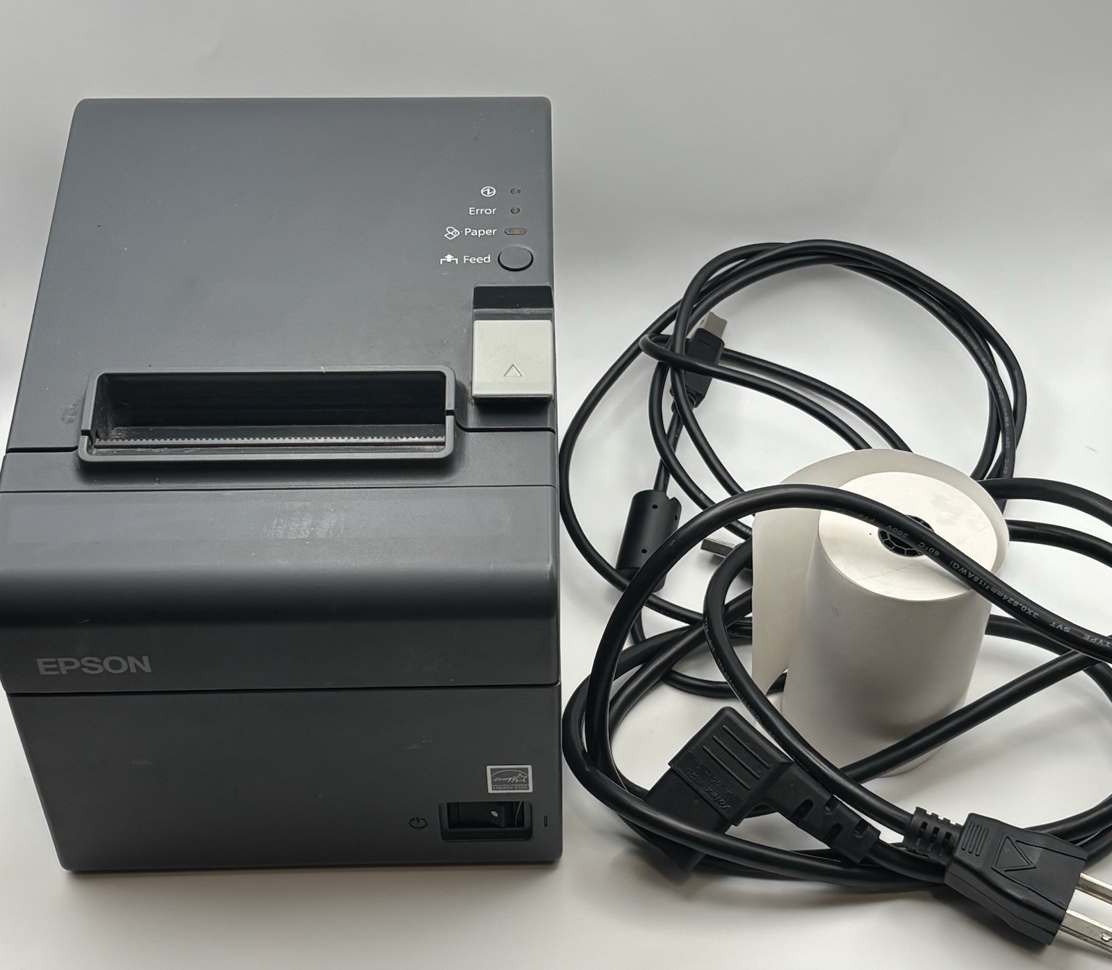 EPSON TM-T20 (M249A) Thermal Receipt Printer w/ Cords and Paper – Used Tested