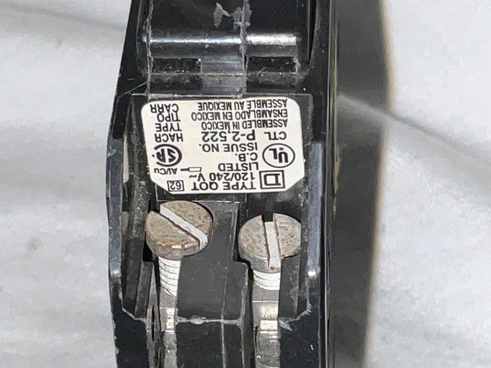 Square D QO 15 2 Pole Amp 120/240V Circuit Breaker Type QO